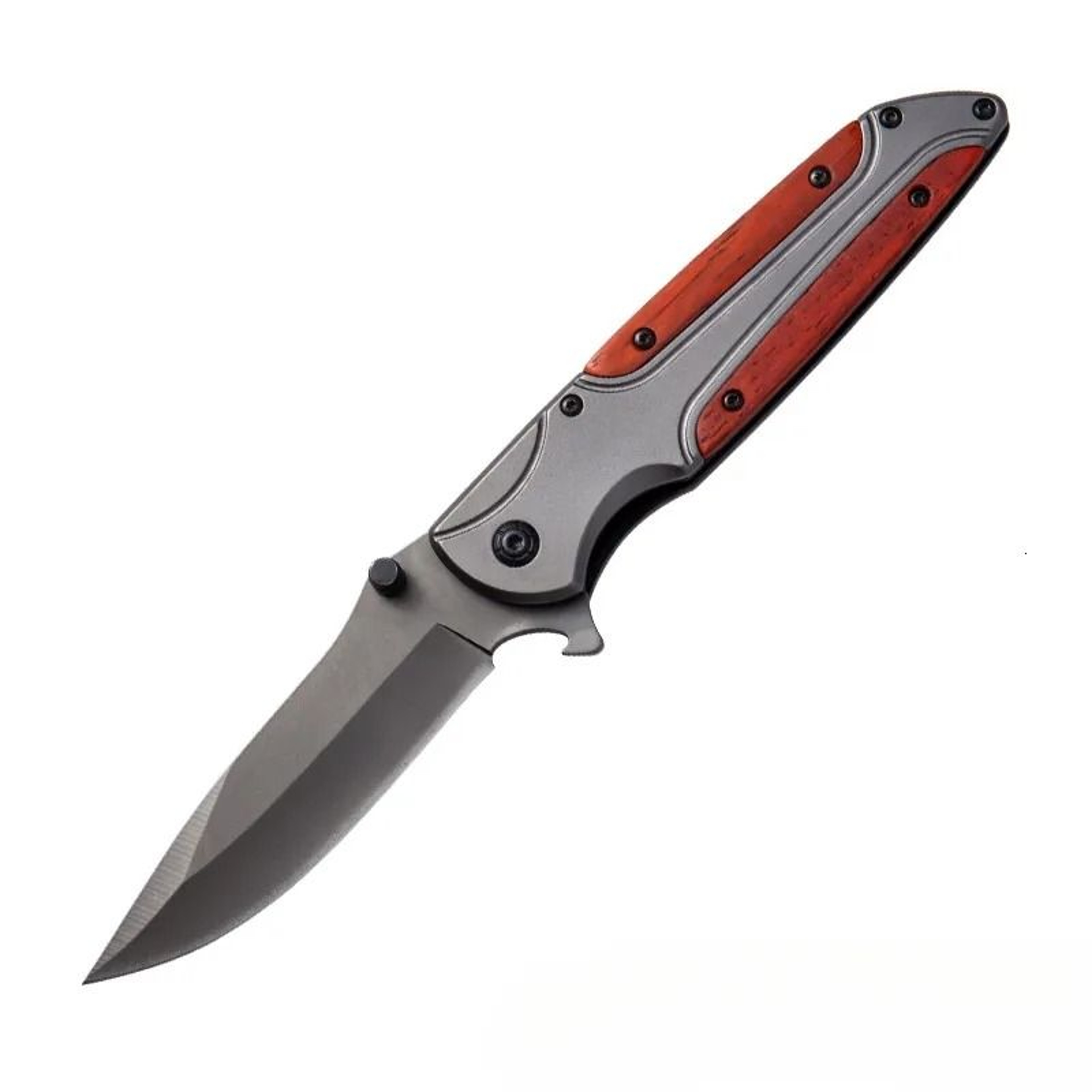 Fixed Blade Knife With Handle And Stonewashed Finish 3