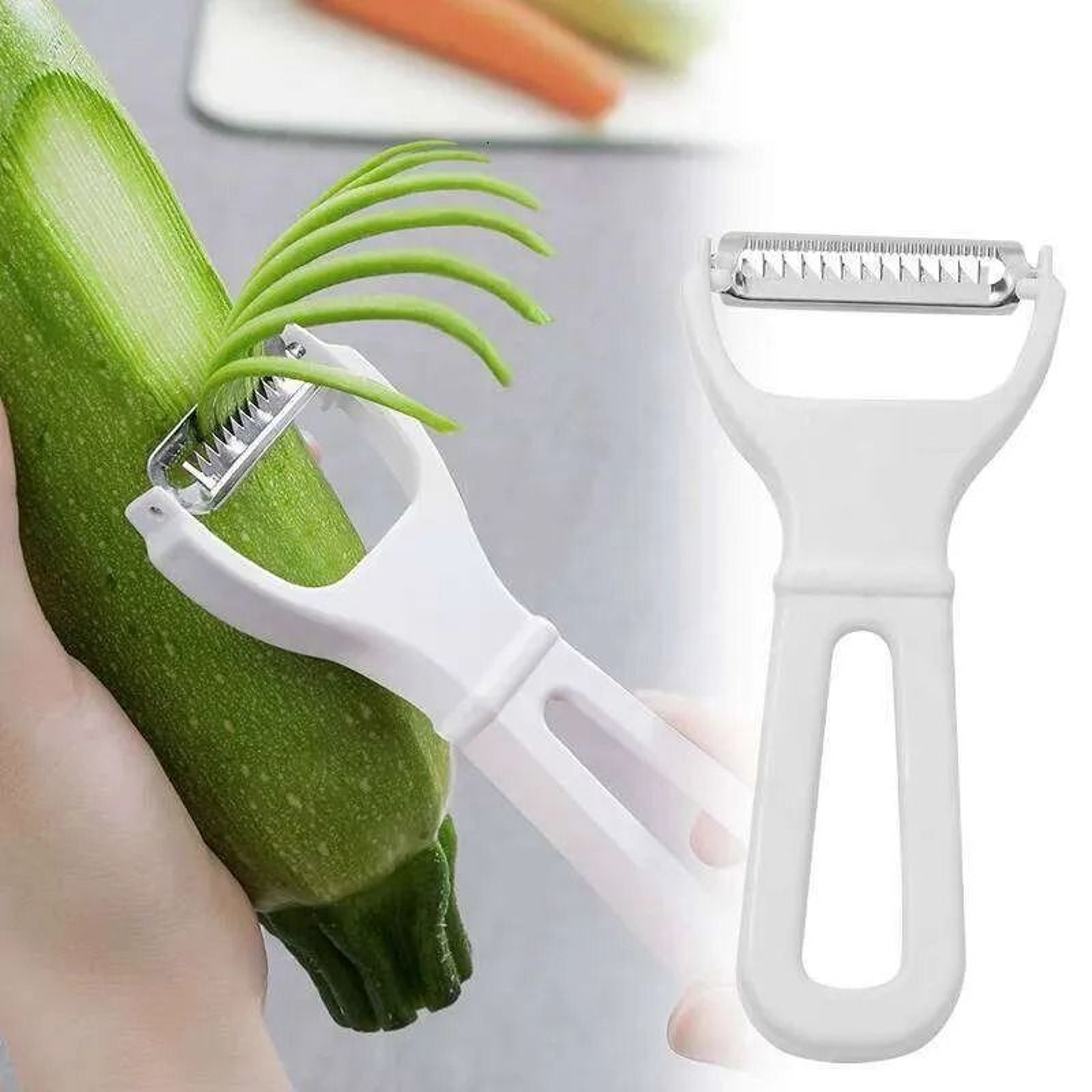 Stainless Steel Julienne Peeler Manual Vegetable Grater For Fruits And Vegetables 0