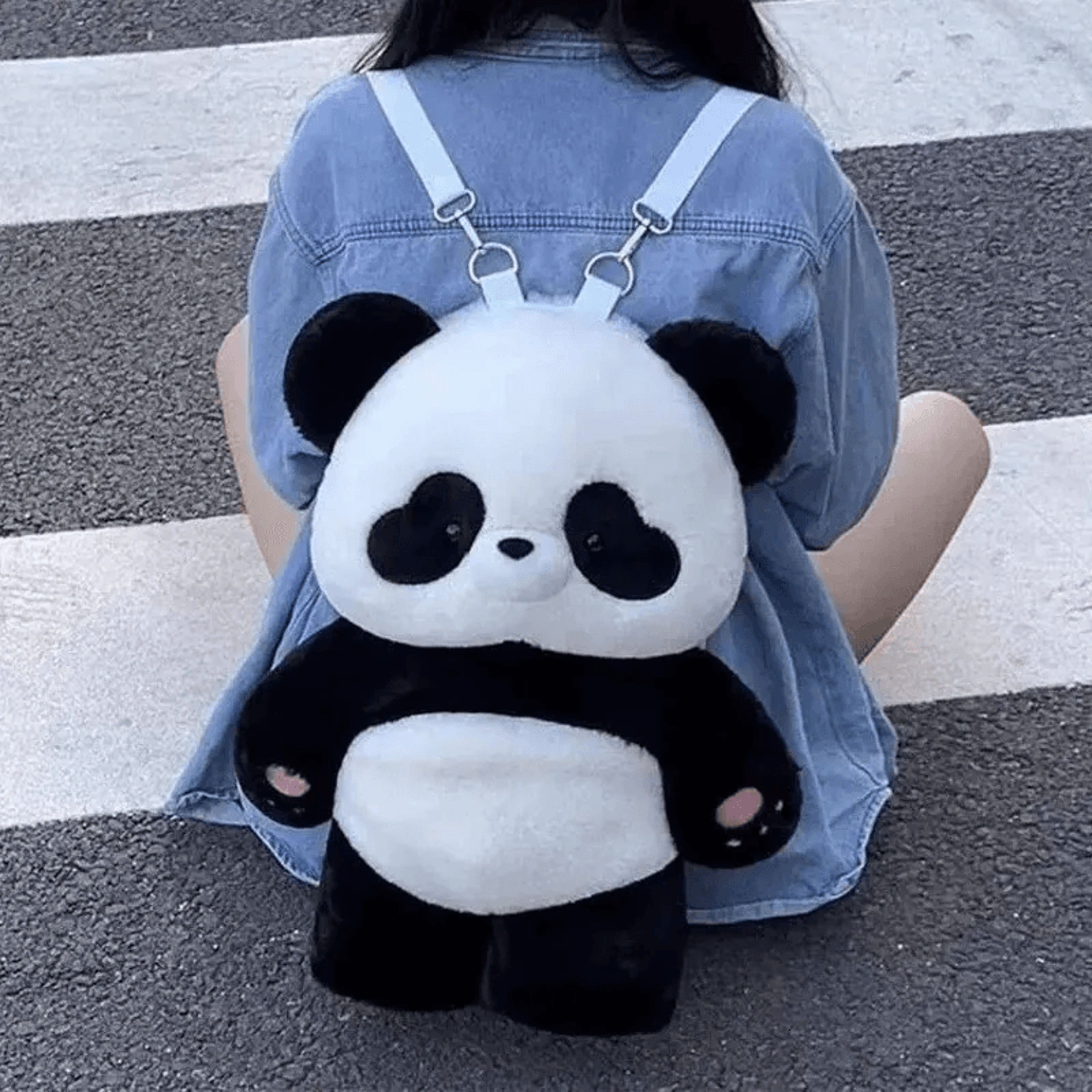 Cute Panda Plush Backpack Soft Cartoon School Bag For Kids 0