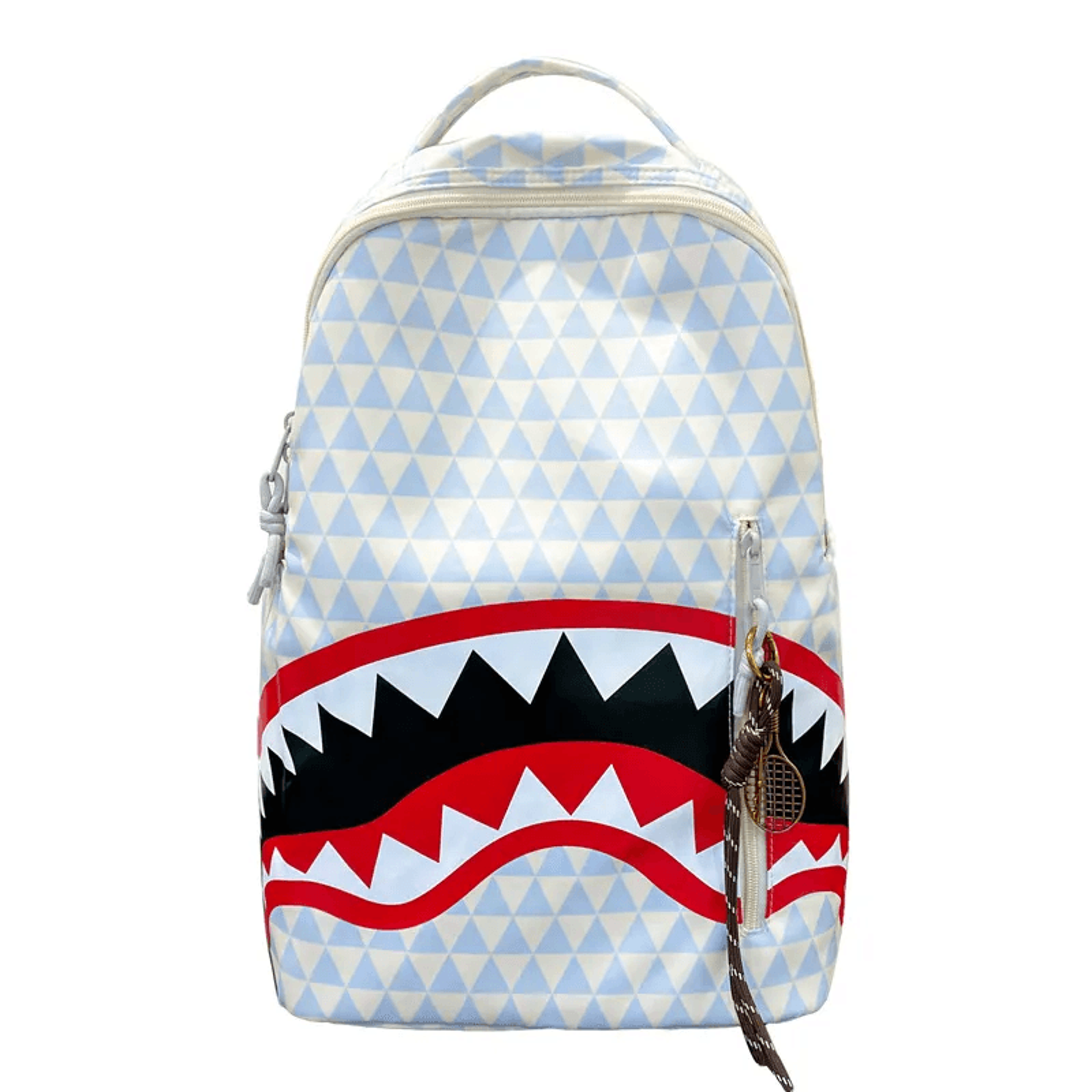 Large Shark Print Backpack With Cartoon Design For Travel School And Commuting 0