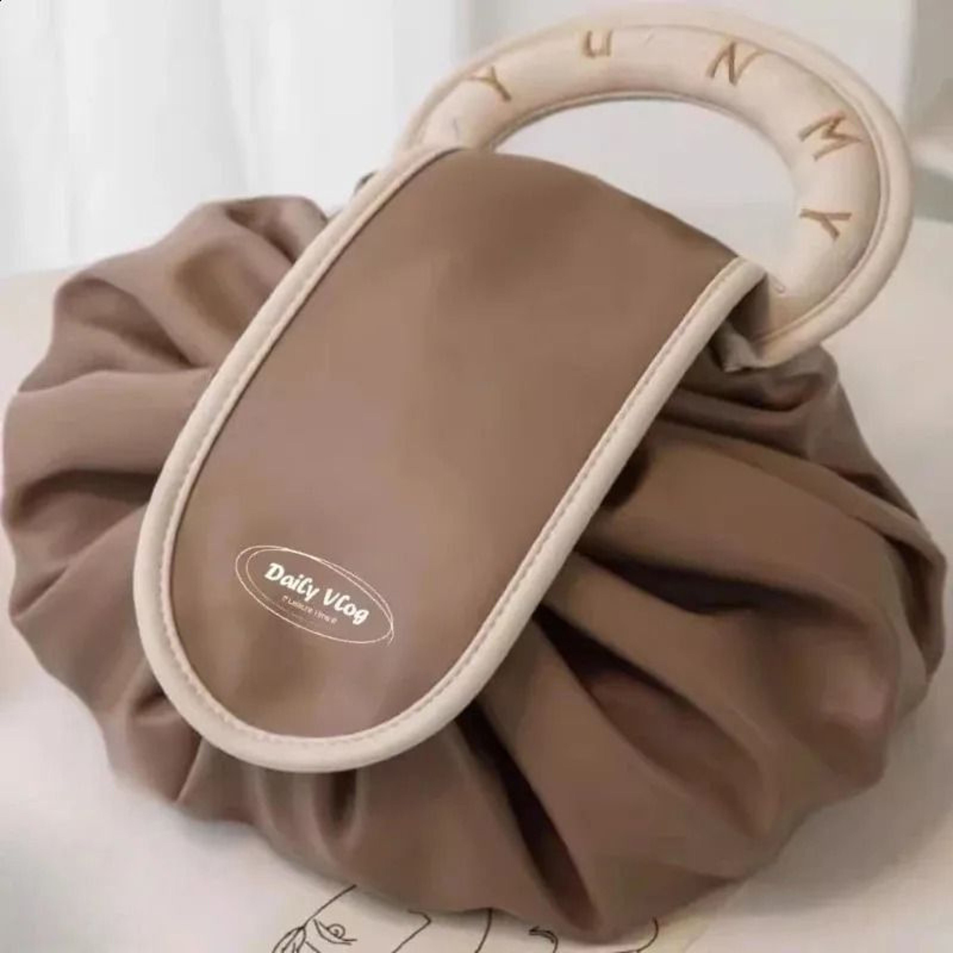Large Capacity Drawstring Cosmetic Travel Storage Bag For Women 0