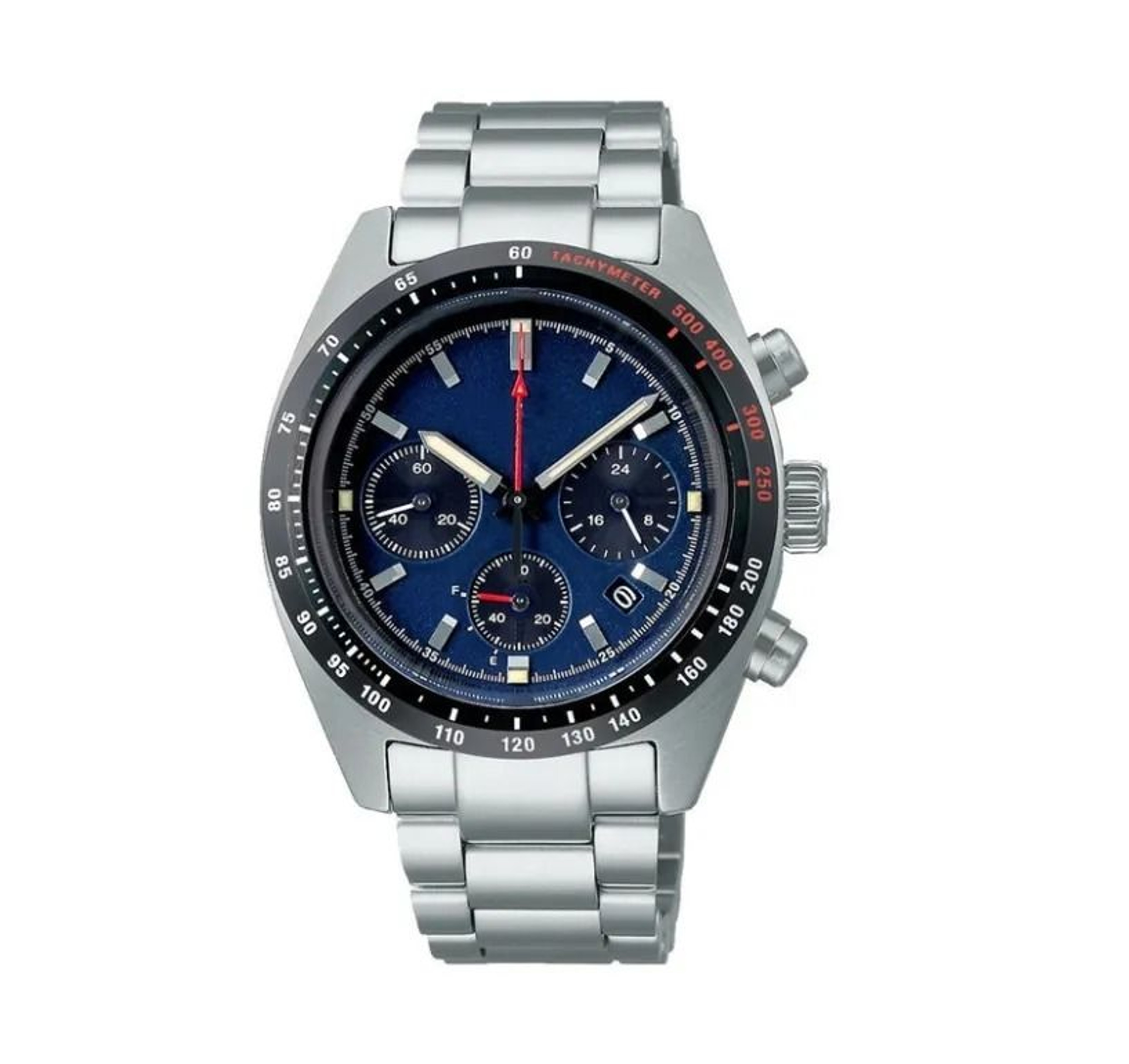 Men Quartz Watch With Auto Date Stainless Steel Case And Leather Strap 4