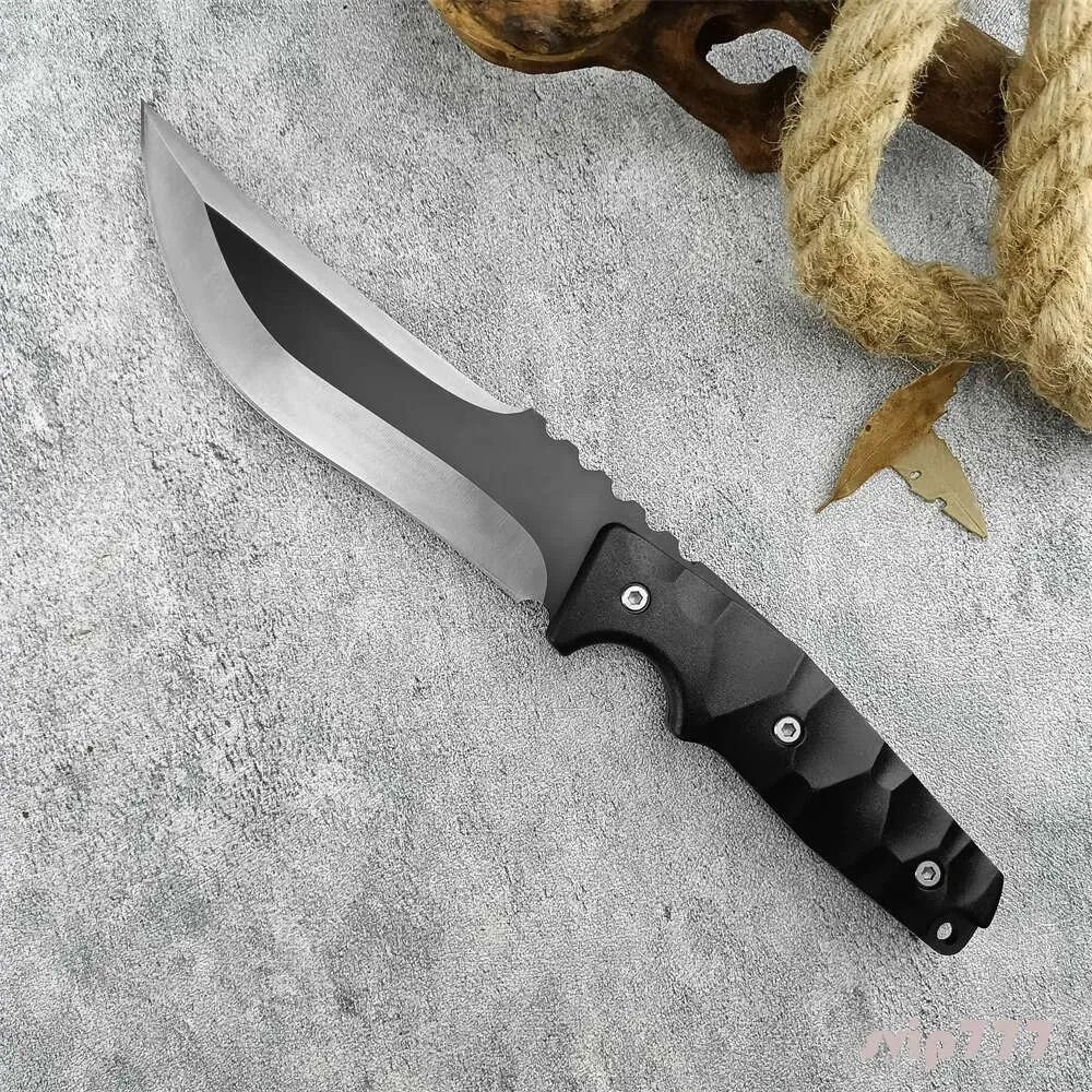 Fixed Blade Knife With Nylon Fiber Handle For Camping Hunting And Bushcraft 2