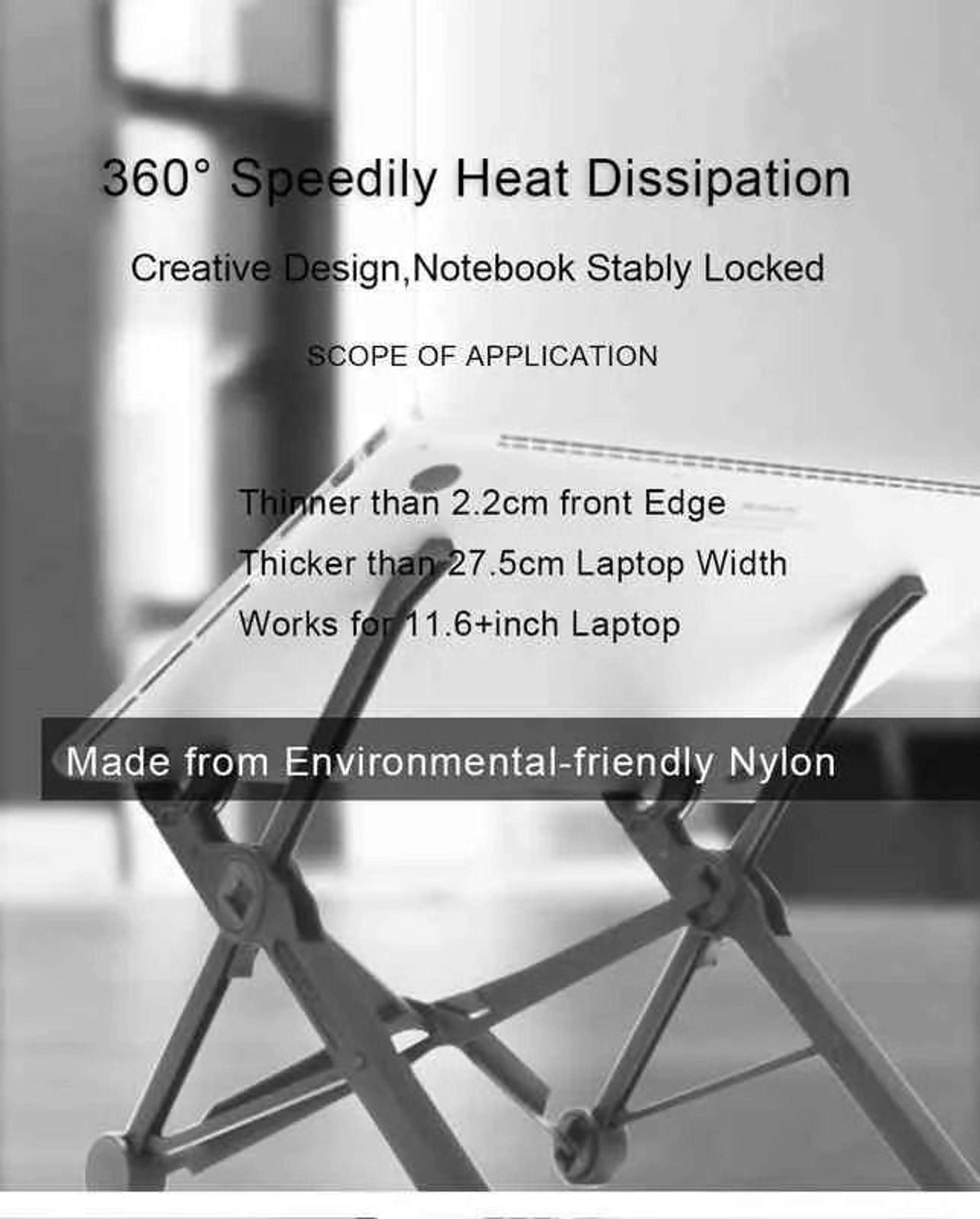 Adjustable Folding Laptop Stand With Height And Angle Control 1
