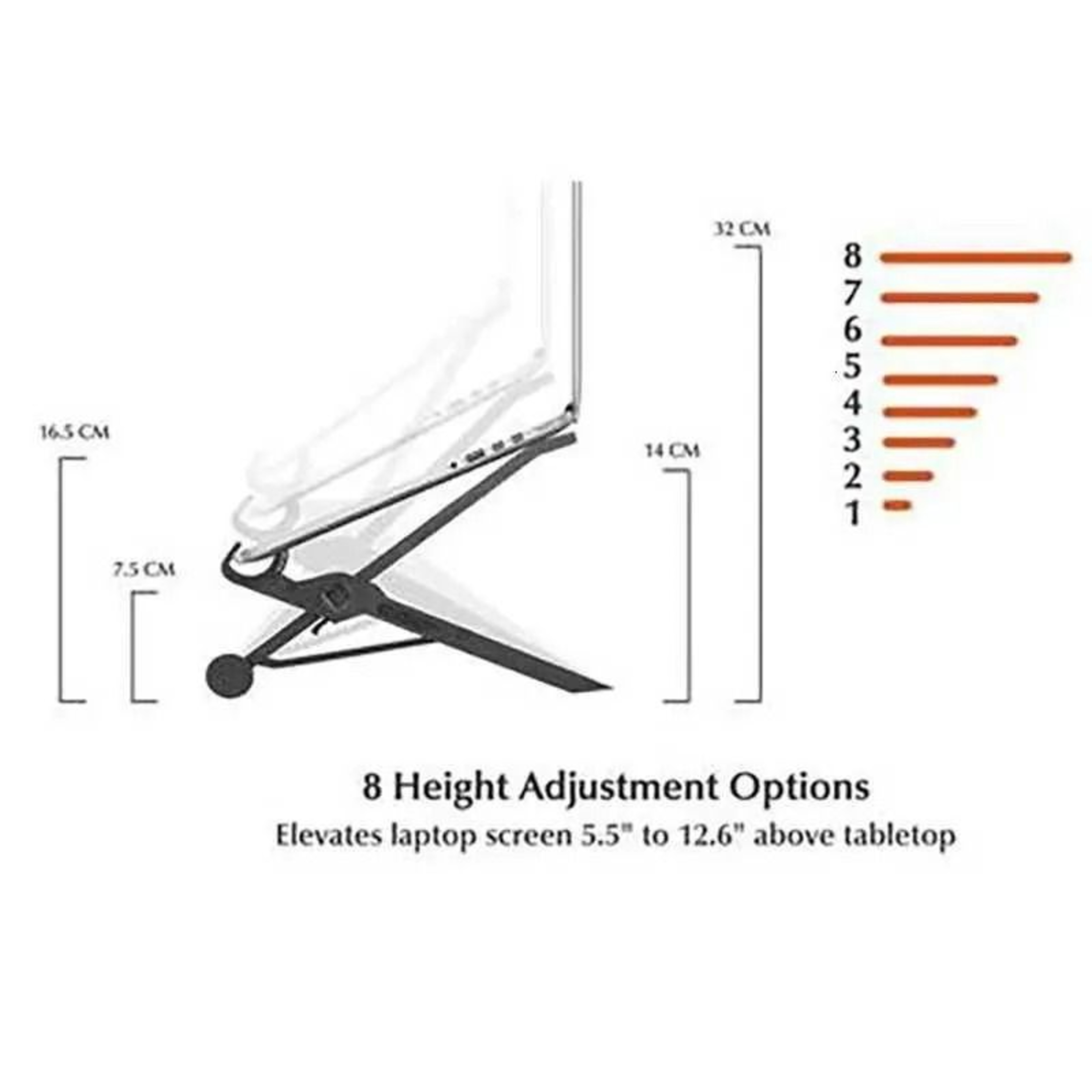 Portable Adjustable Foldable Laptop Stand With Height Adjustment 3