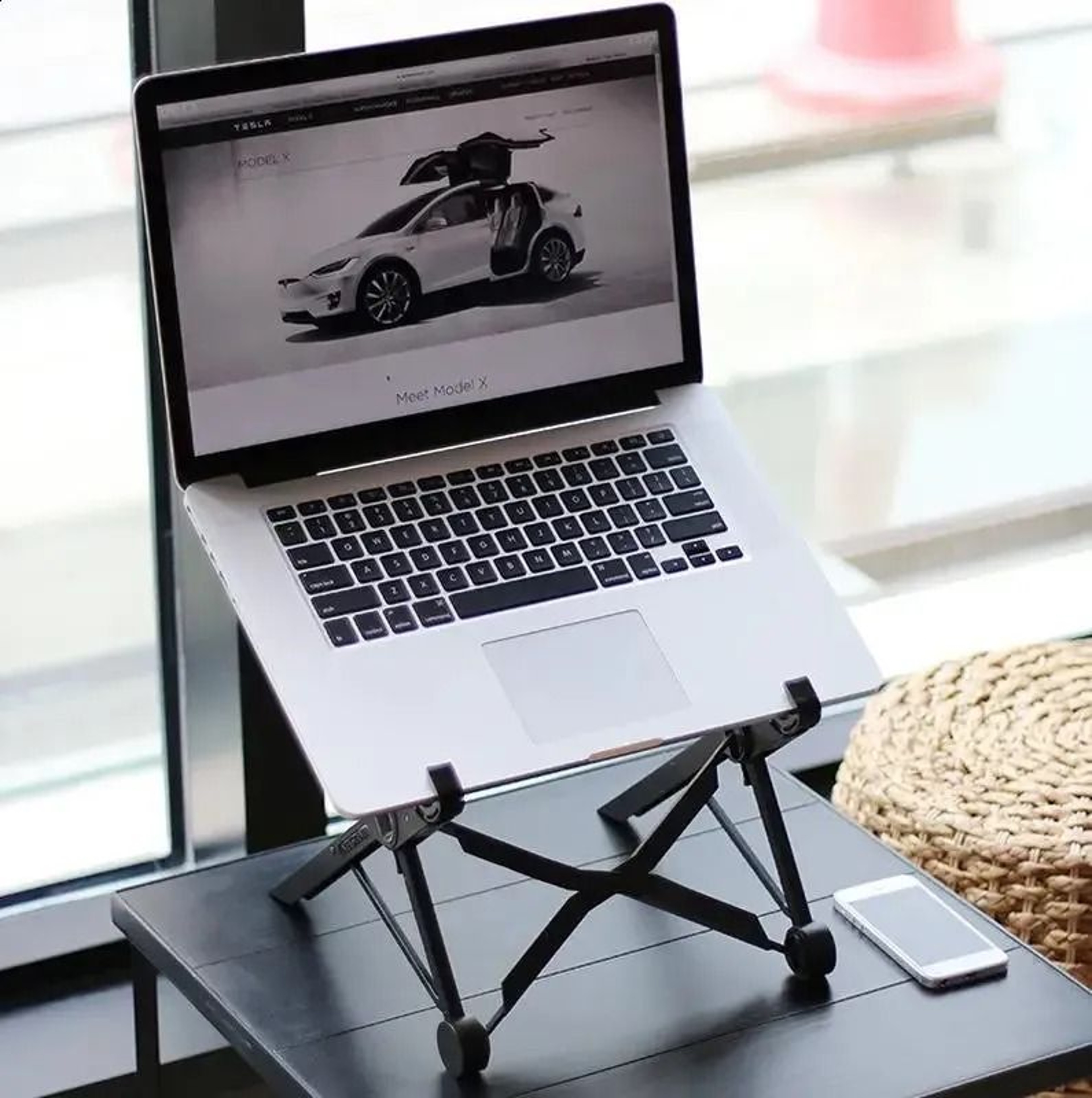 Folding Portable Laptop Stand With Adjustable Height And Viewing Angle 0