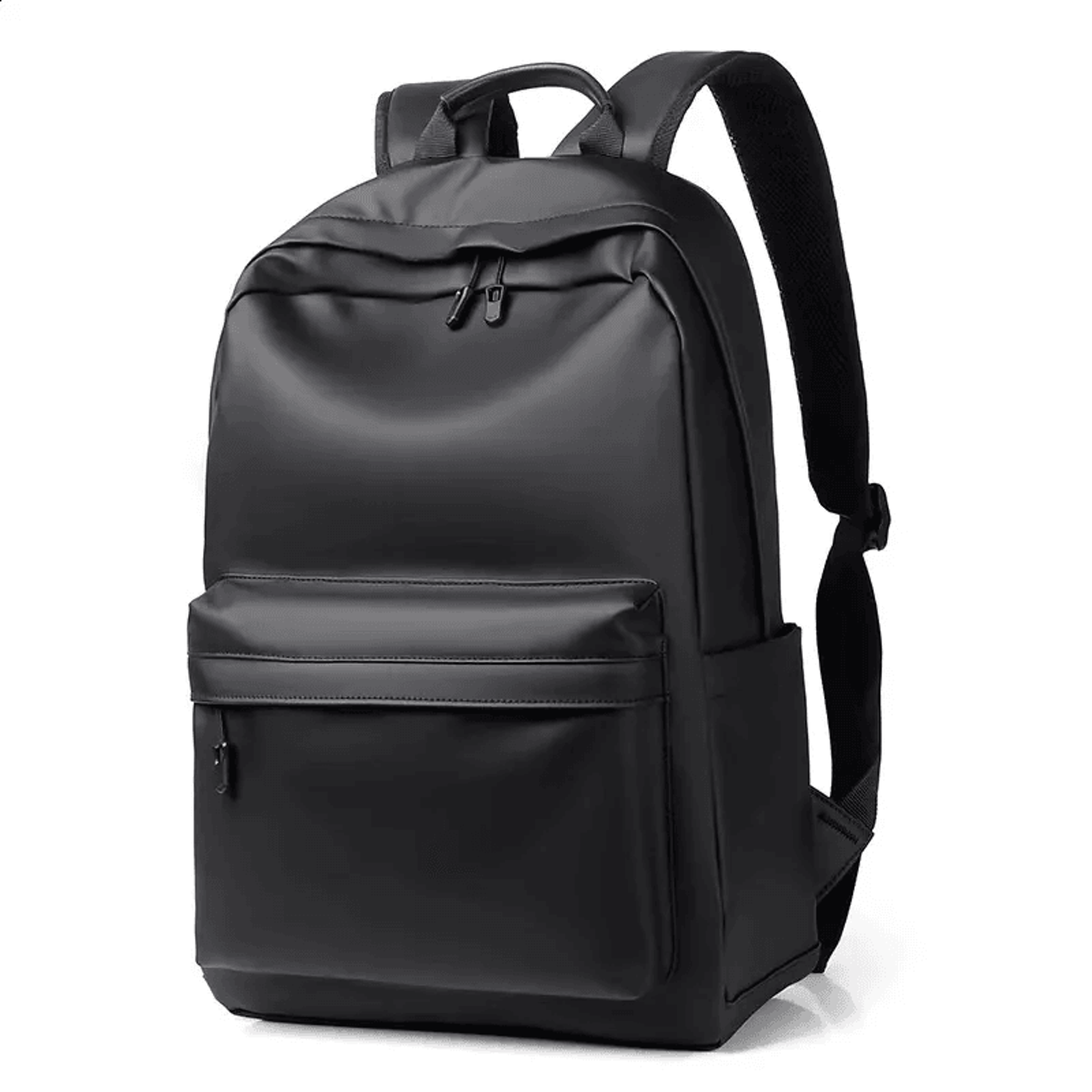 Mens PU Leather Laptop Backpack For Laptops 0