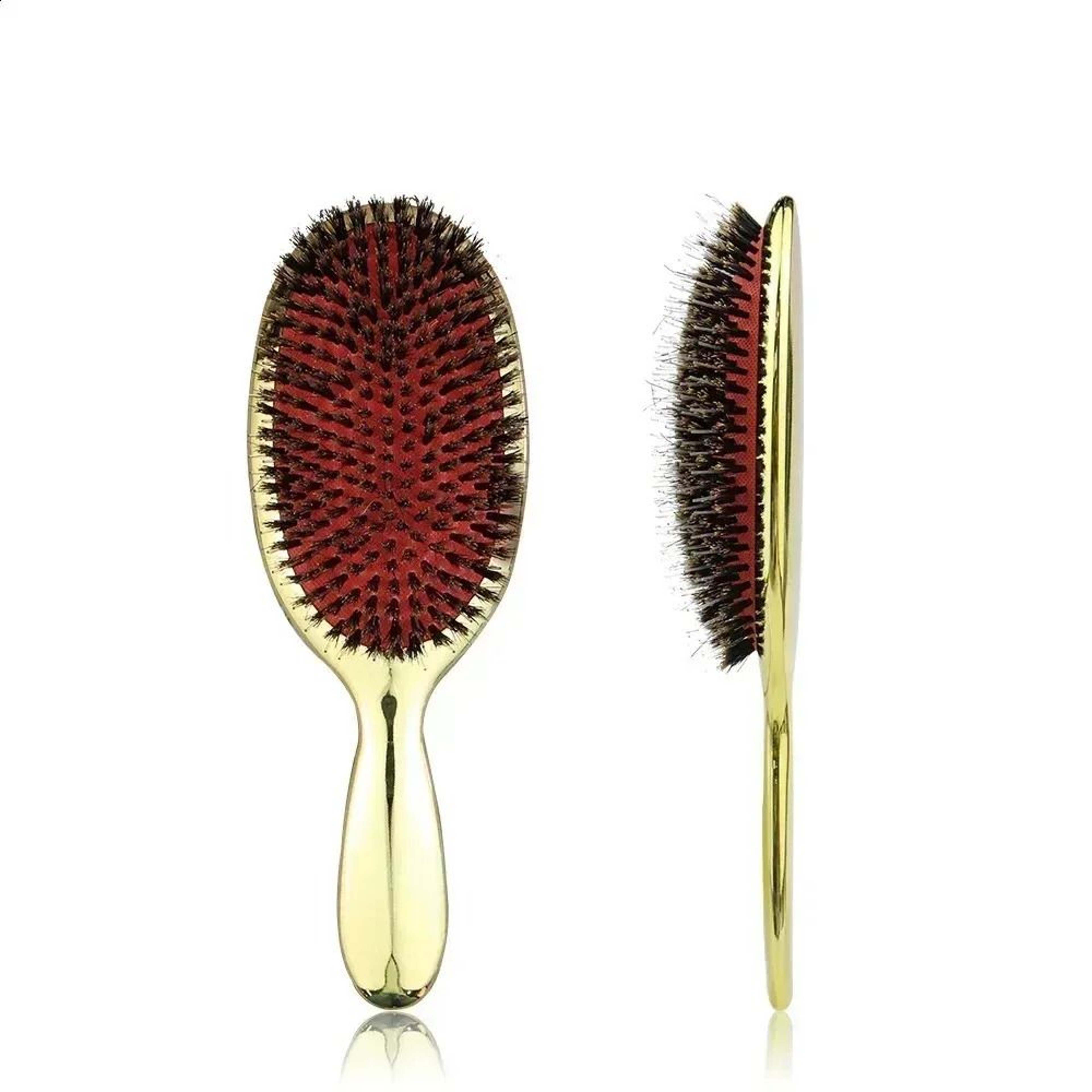 Wild Boar Bristle Hair Brush With Air Cushion Massage Design For Hair Extensions 0