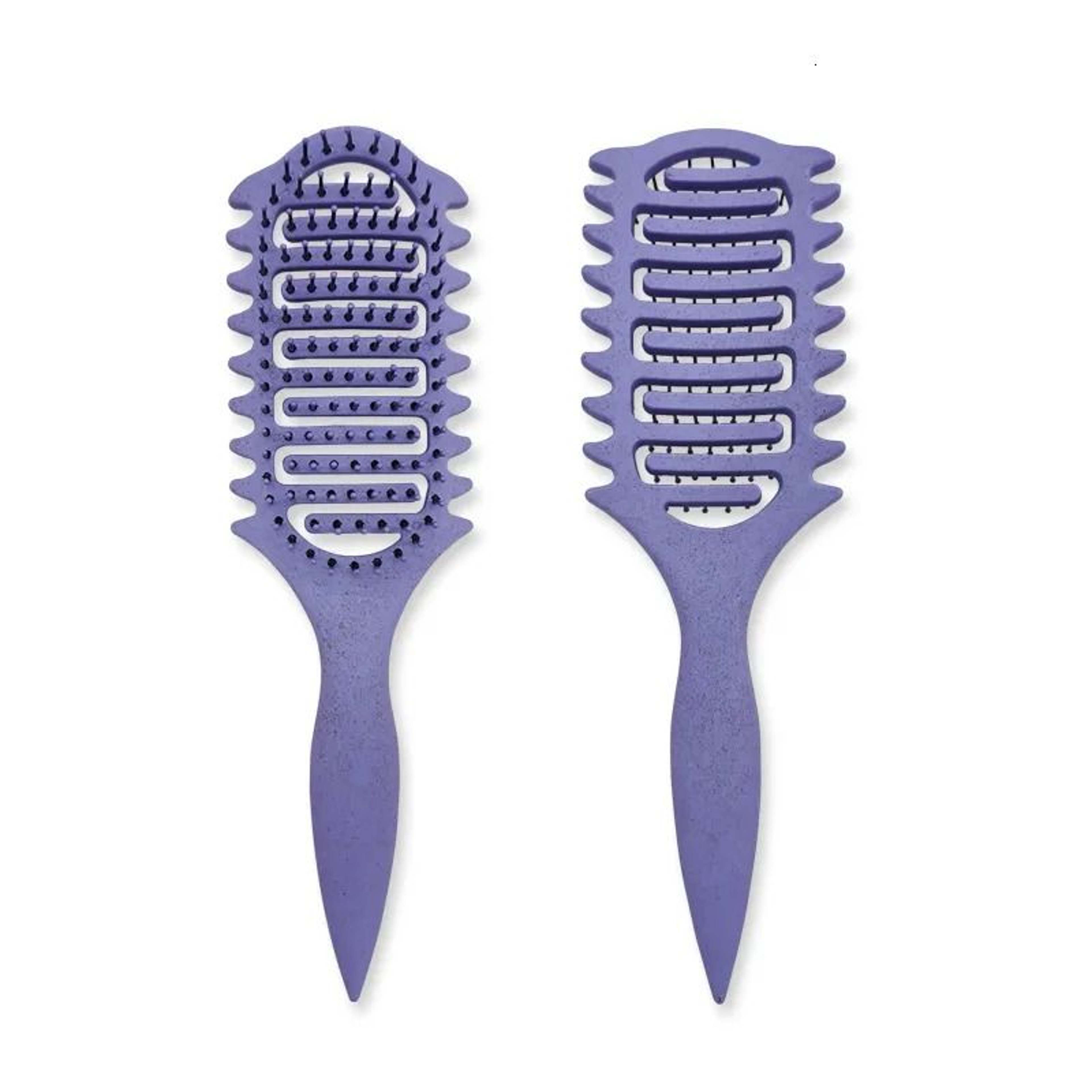 Openwork Curling Comb With Wheat Material And Scalp Massage Design 4