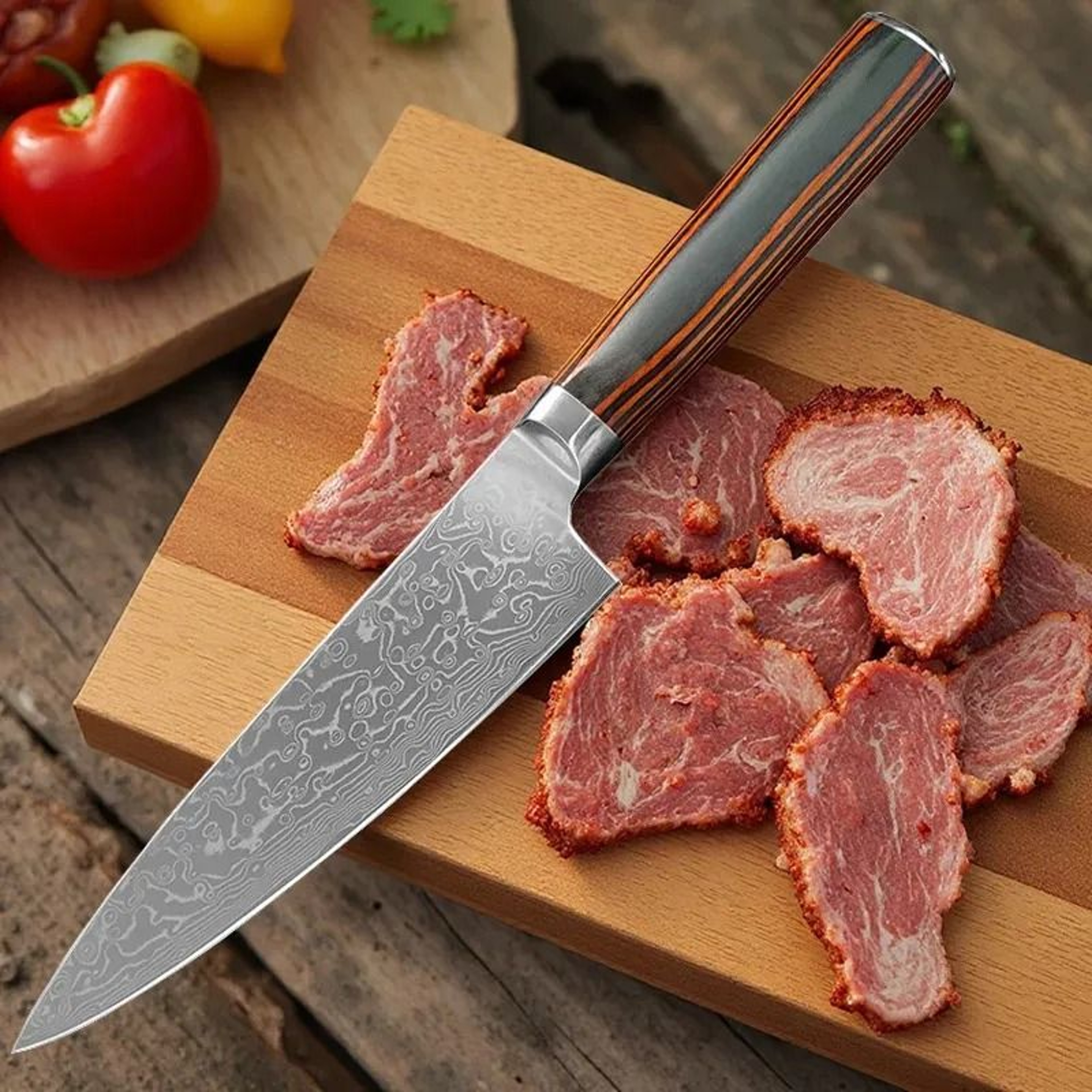 Steel Chef Cleaver For Meat Vegetables Steak And Barbecue 2