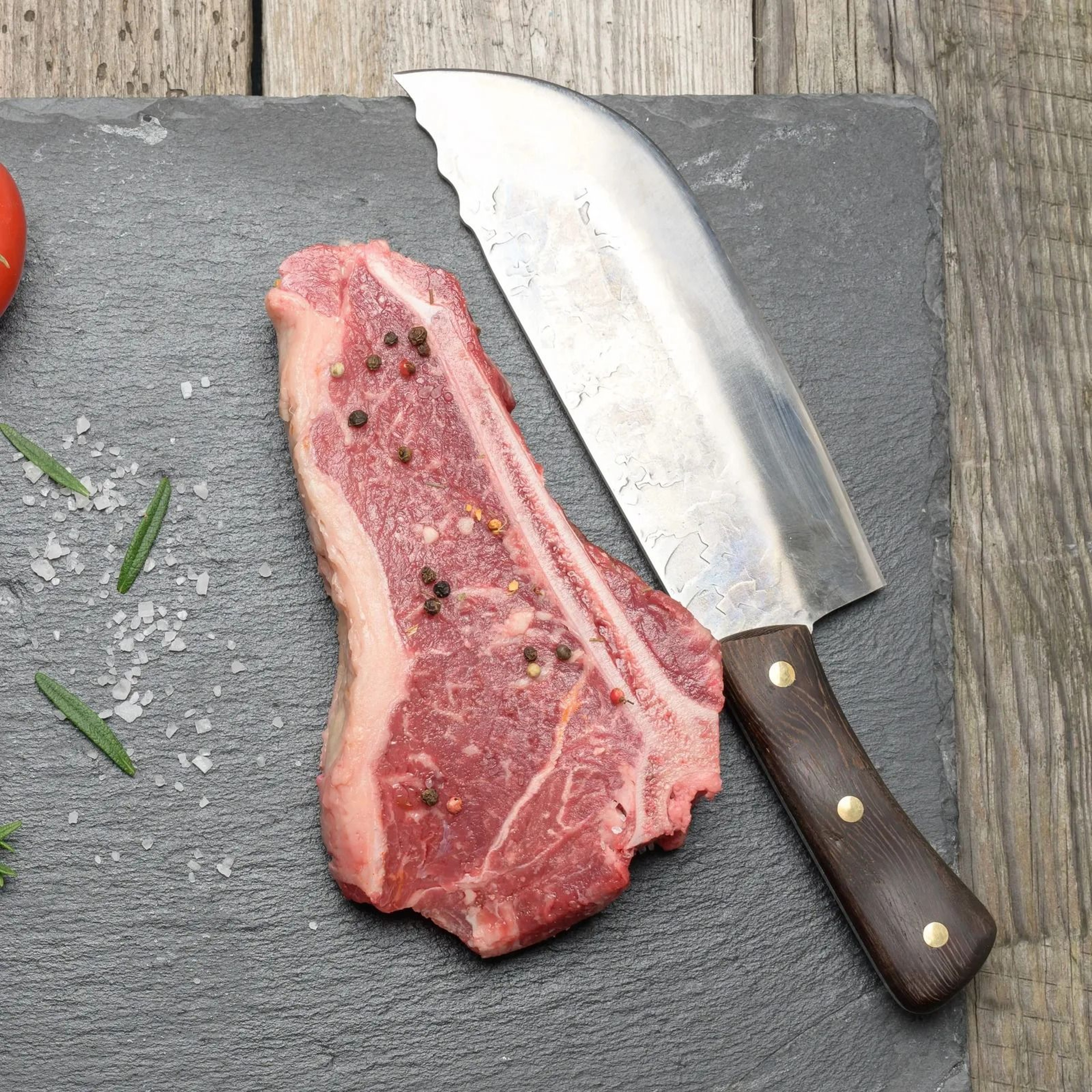 Handmade Butcher Knife 5CR15 Stainless Steel Meat Cleaver 0
