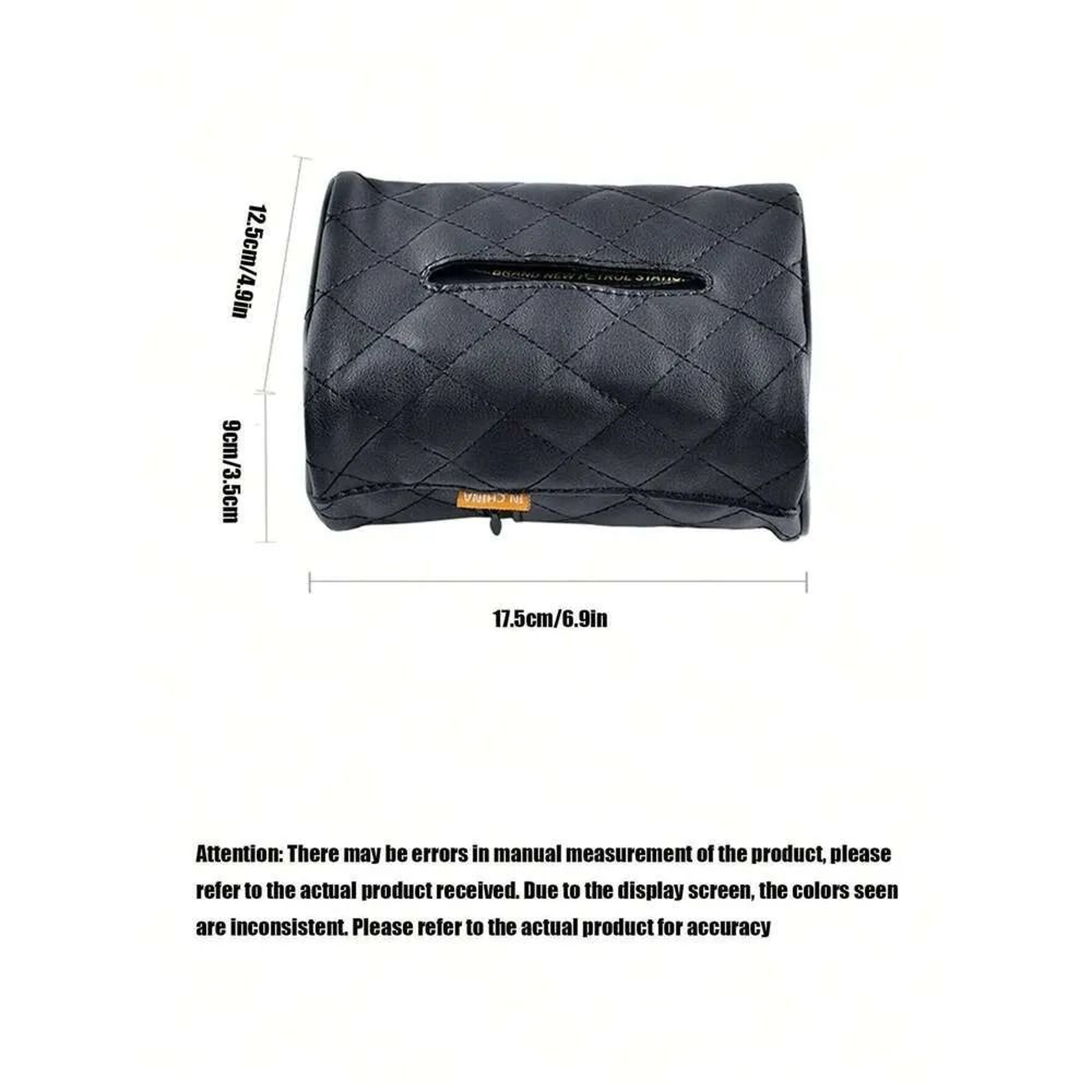 Leather Car Tissue Box Backrest Organizer 3