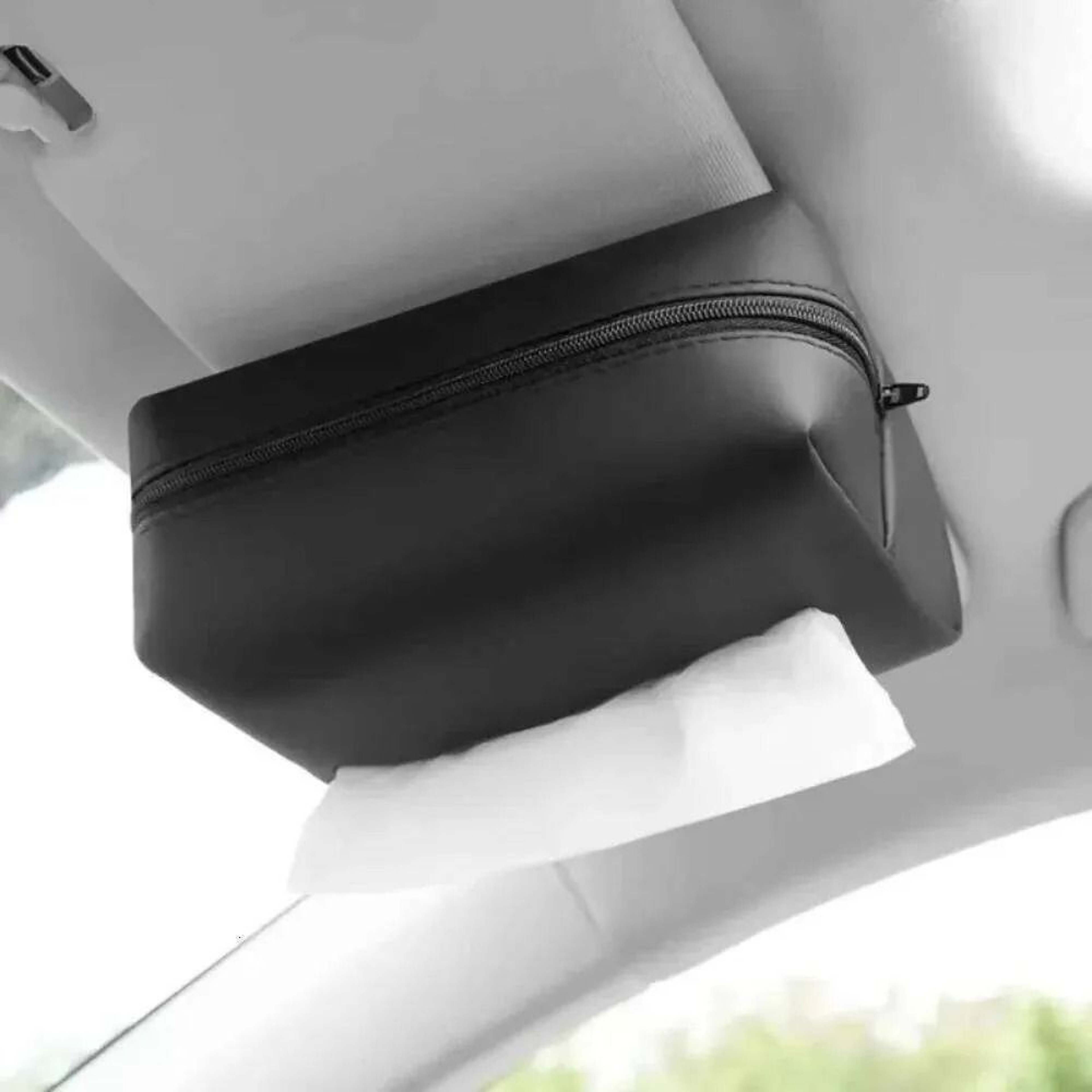 Car Seat Organizer With Tissue Box Holder And Adjustable Straps 3