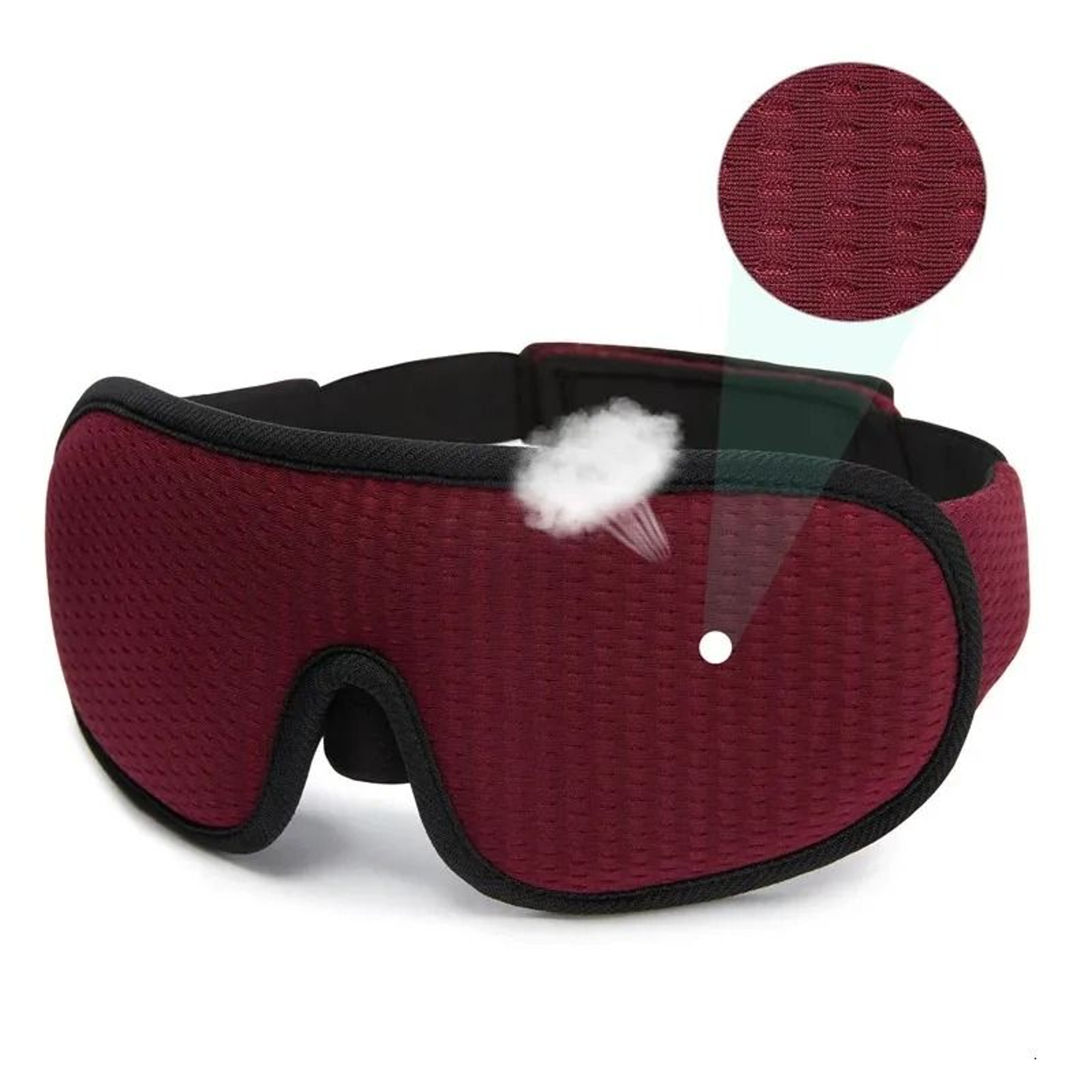 Light Blocking Sleep Mask With Contoured Eye Cups And Adjustable Strap 6