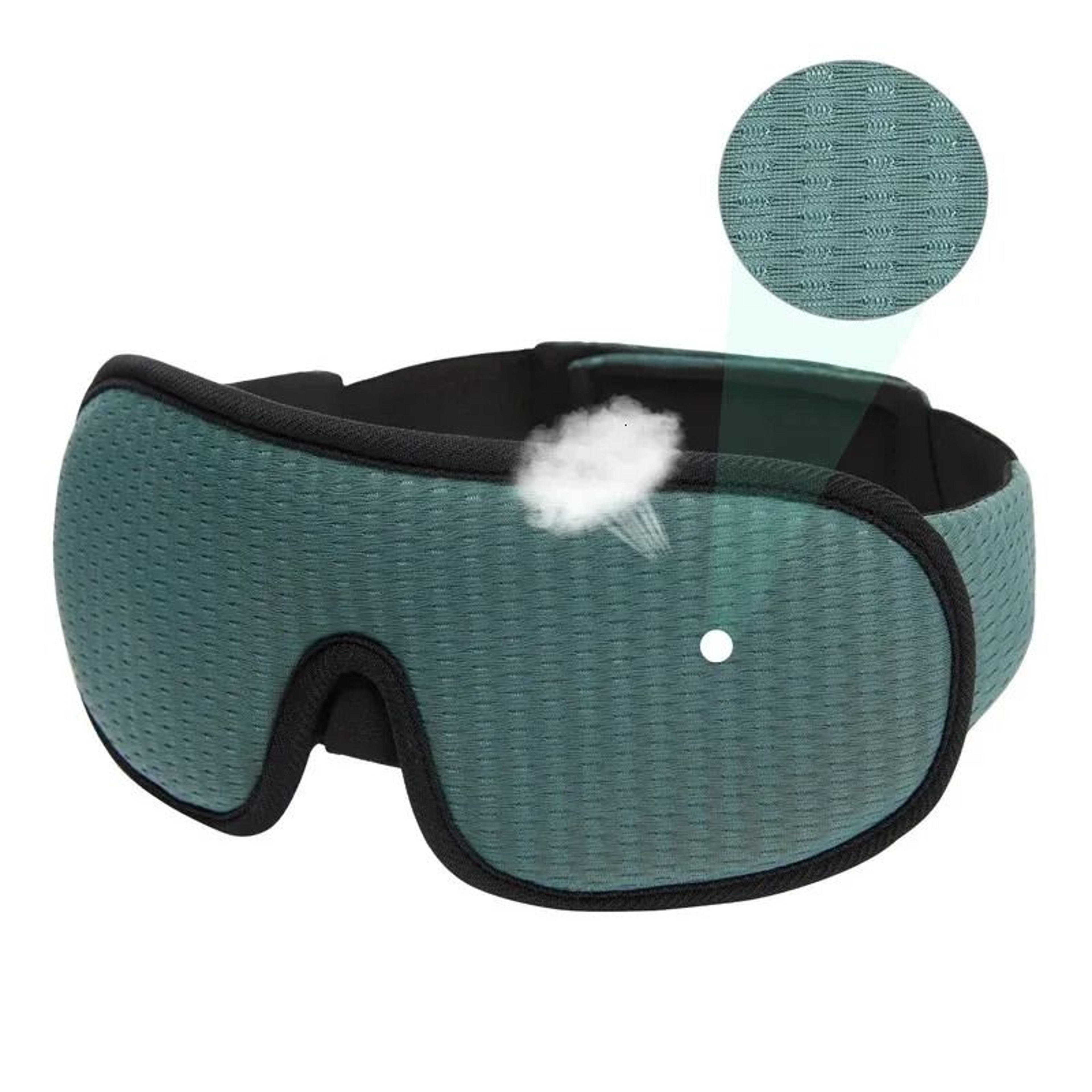 Light Blocking Sleep Mask With Contoured Eye Cups And Adjustable Strap 5