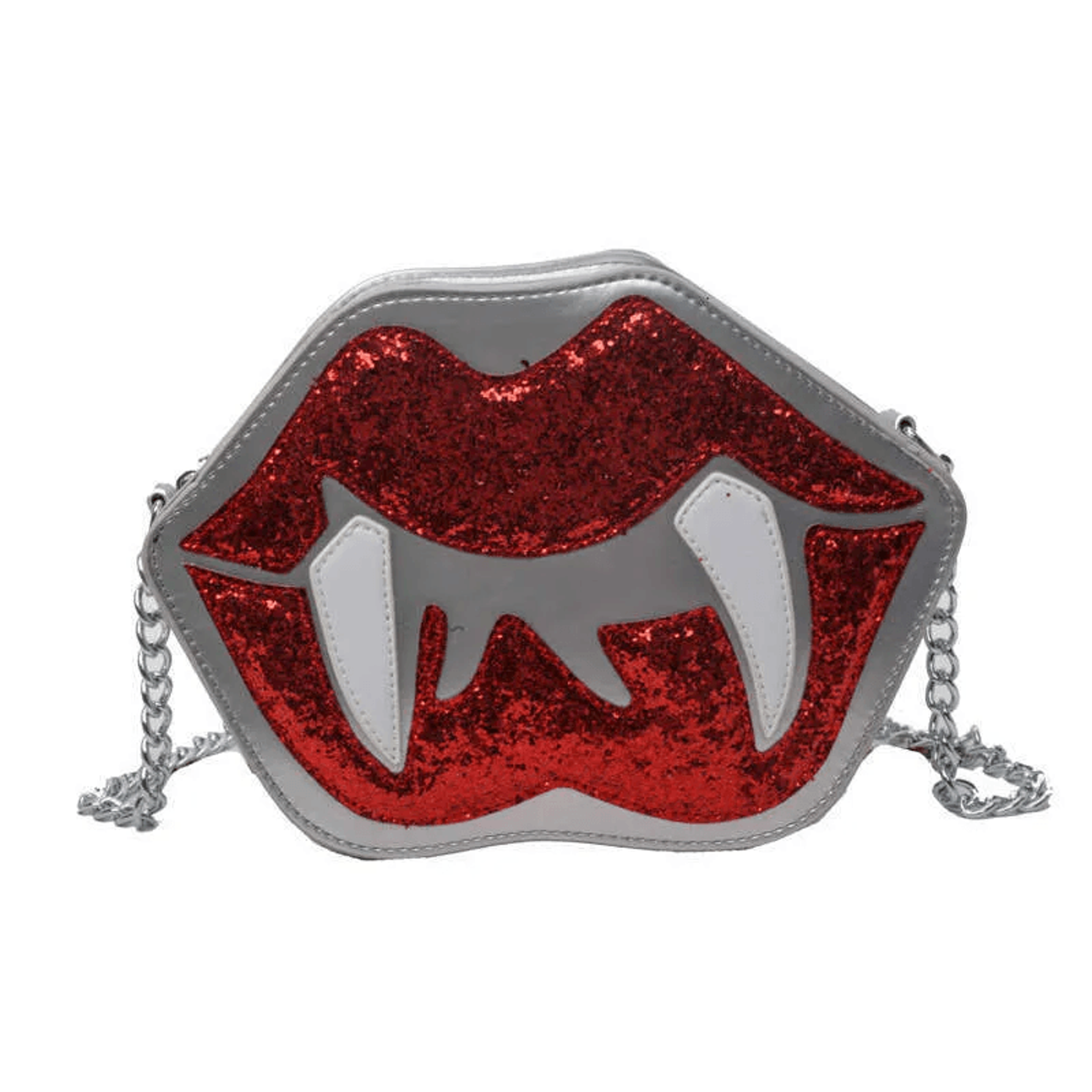 Halloween Pumpkin Glitter Shoulder Bag With Chain Strap 2