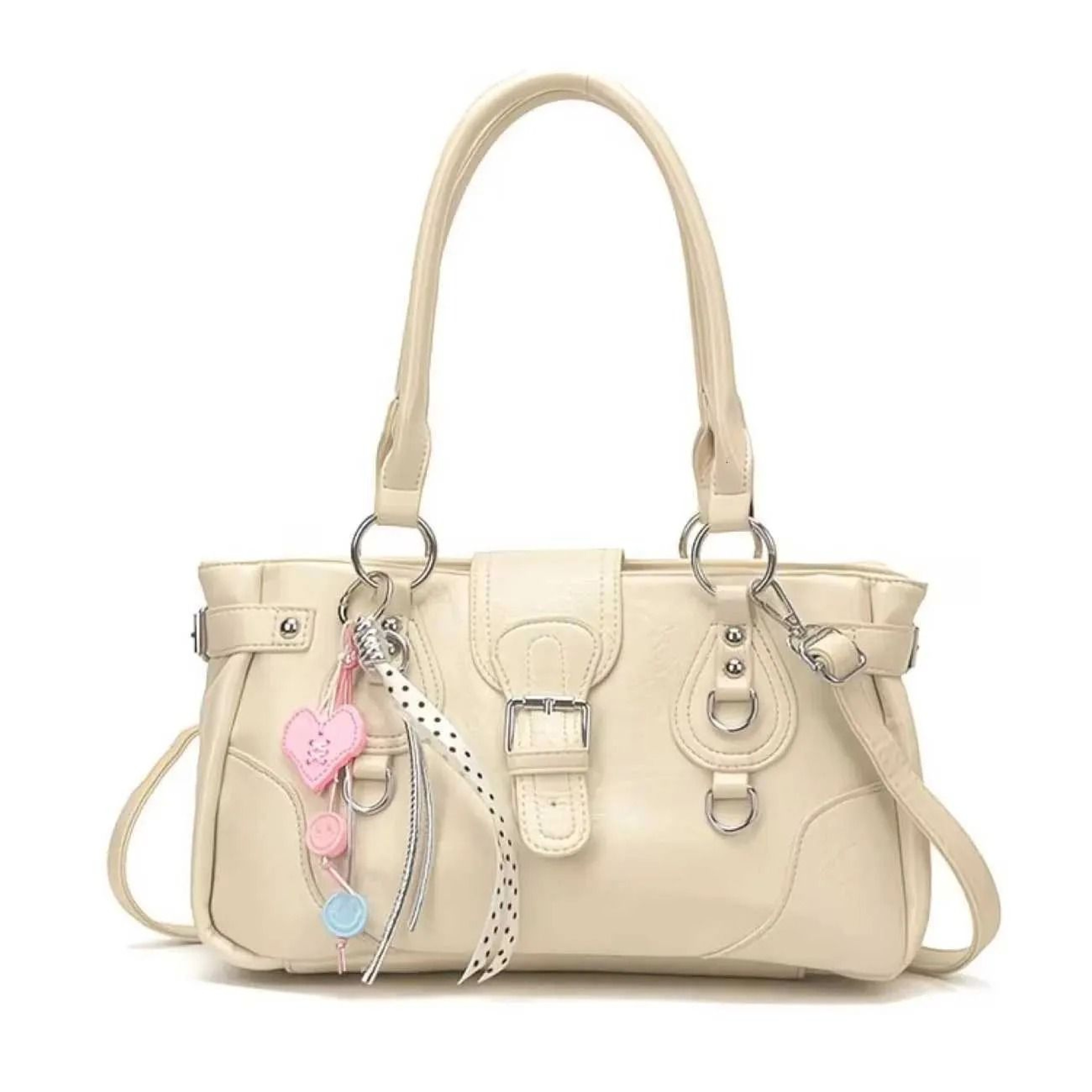 Leather Underarm Shoulder Bag With Large Capacity 3