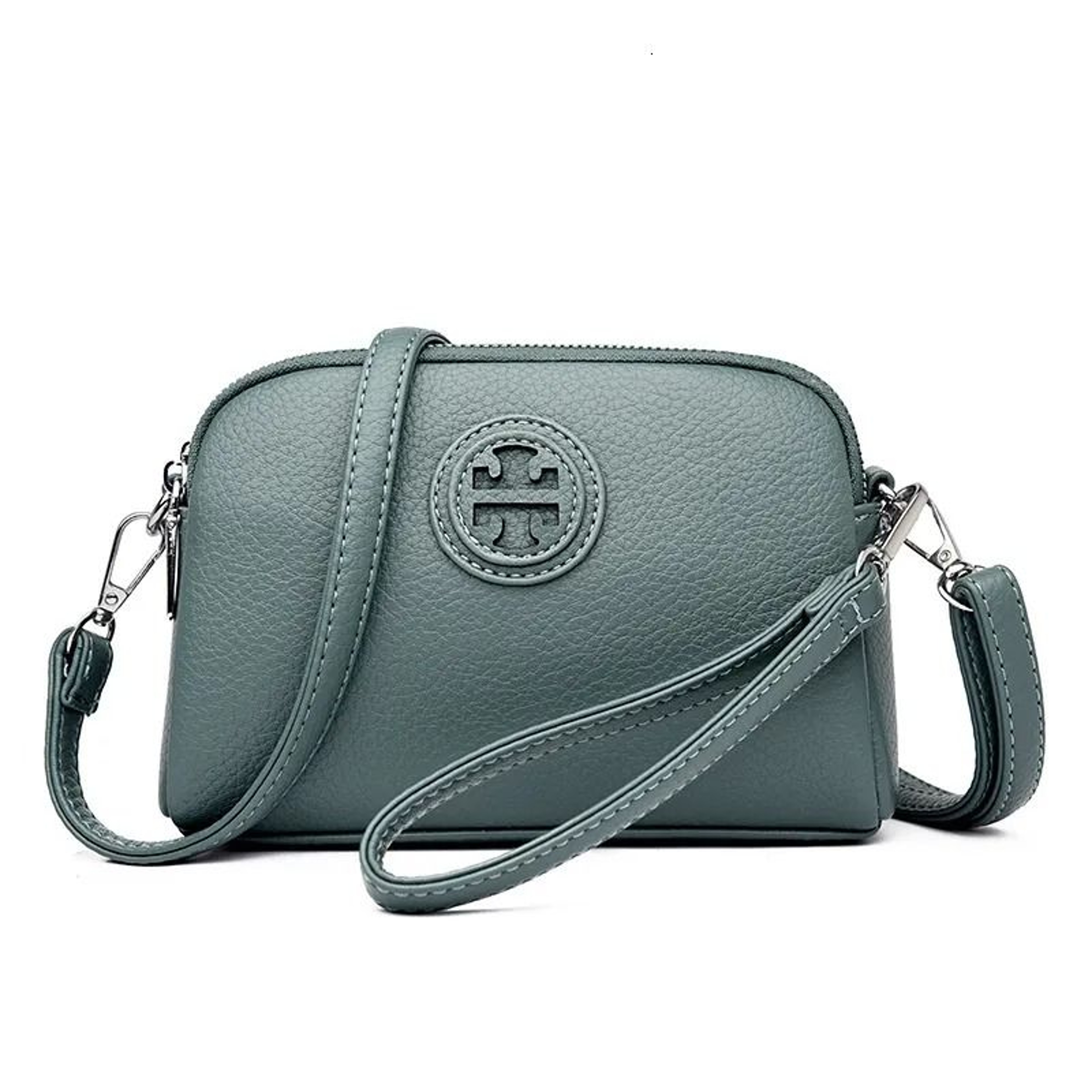 Soft Leather Mini Crossbody Bag With MultiLayer Storage 2