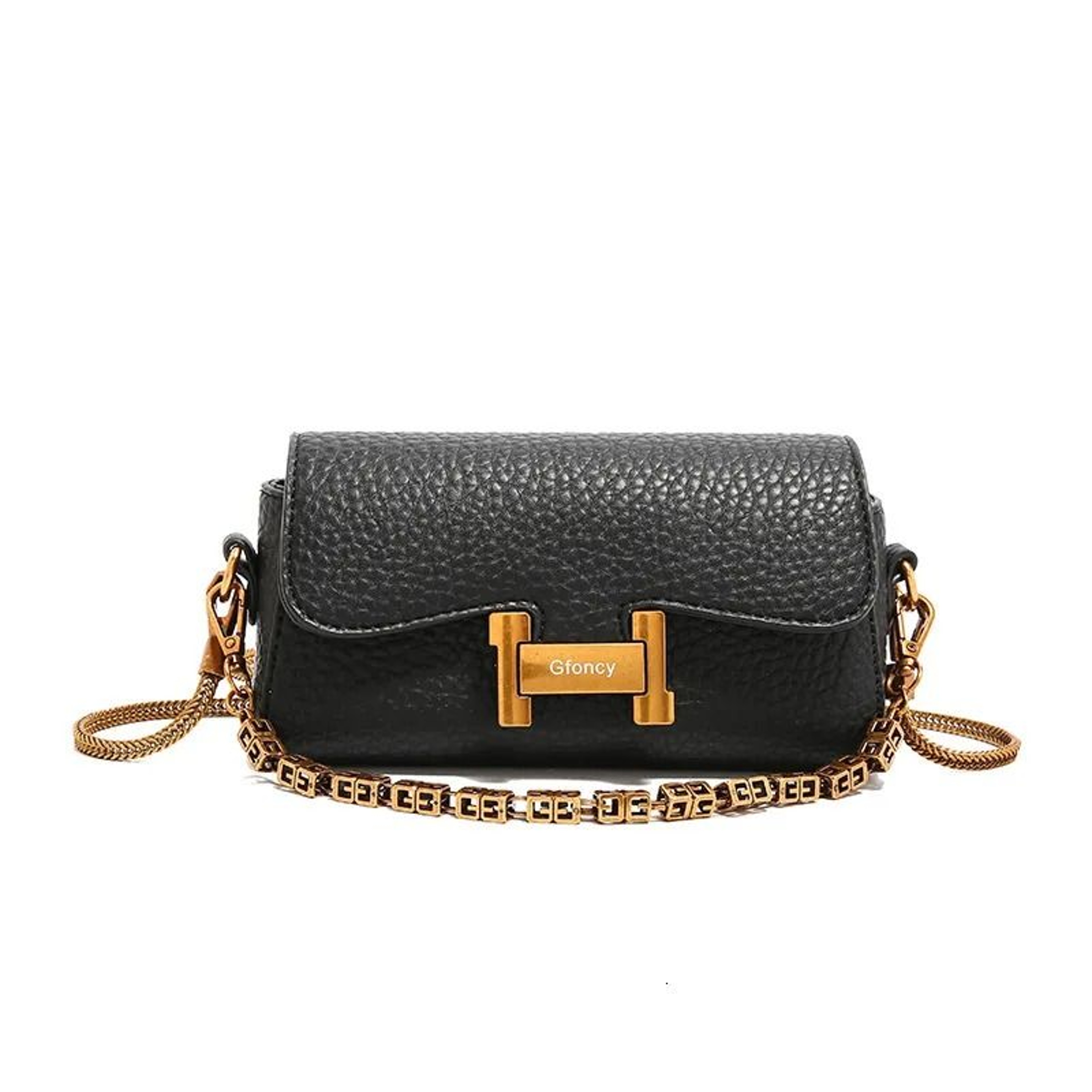 Small Square Crossbody Shoulder Bag With Adjustable Chain Strap 1