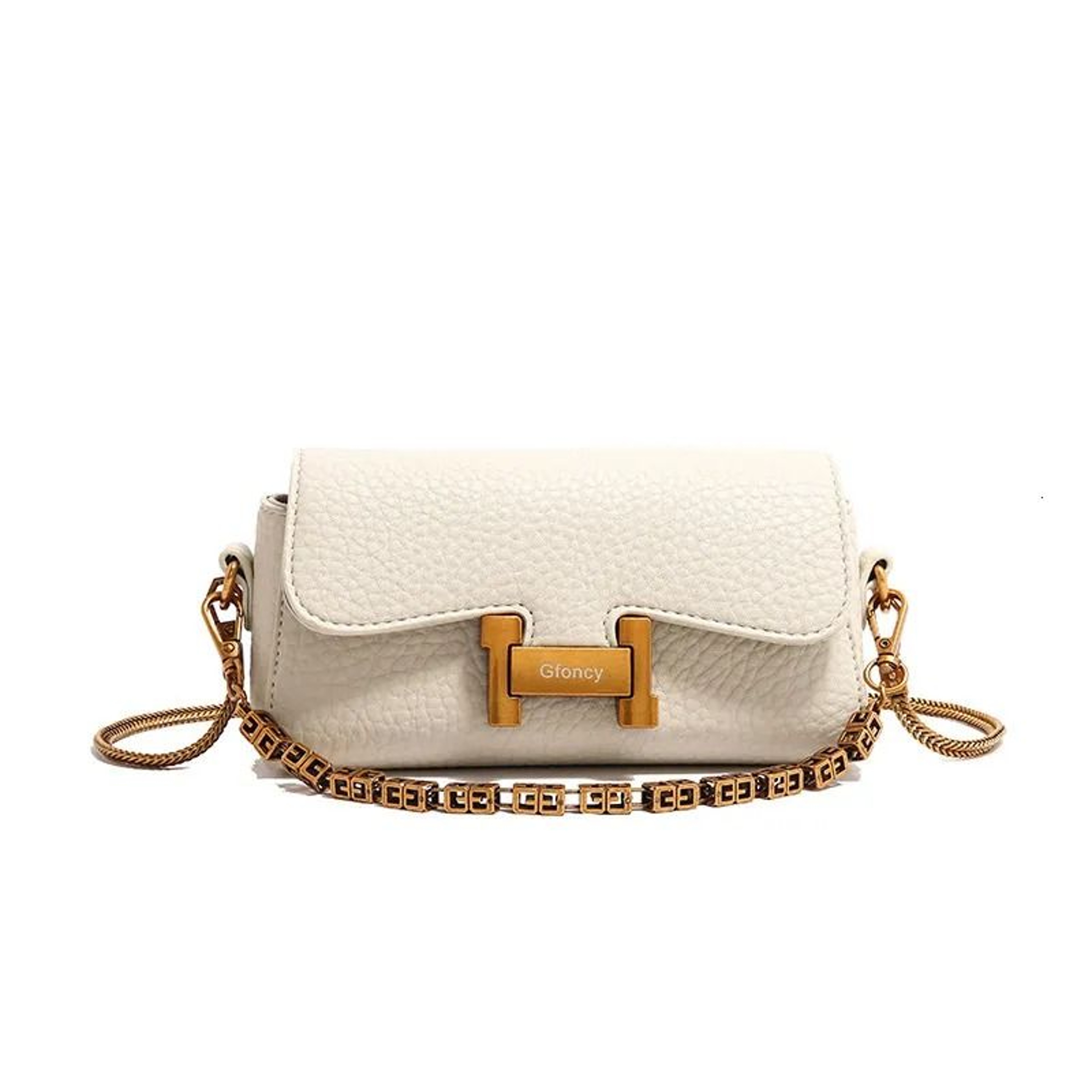 Small Square Crossbody Shoulder Bag With Adjustable Chain Strap 3
