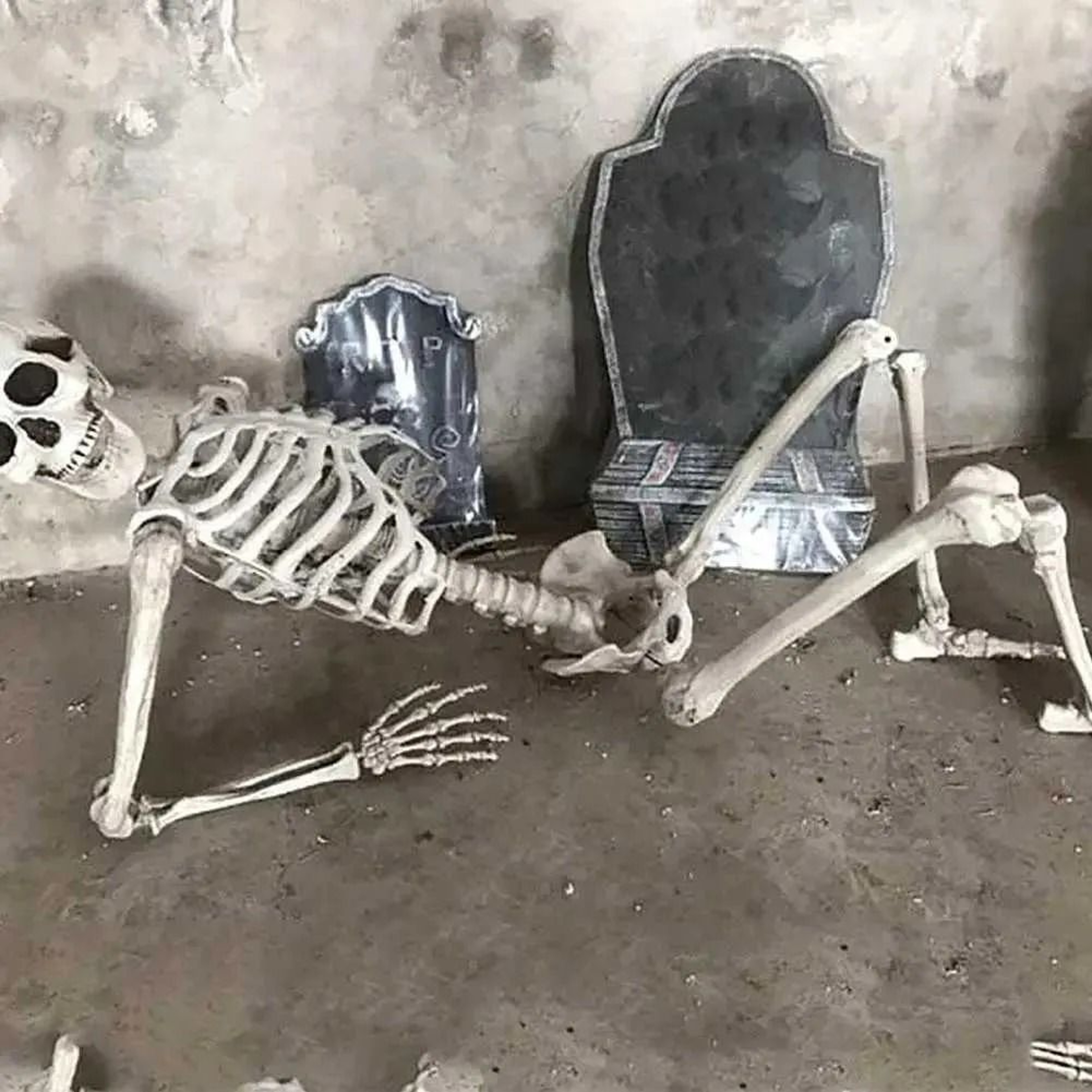 Body Skeleton Prop With Posable Joints For Halloween Decoration 1