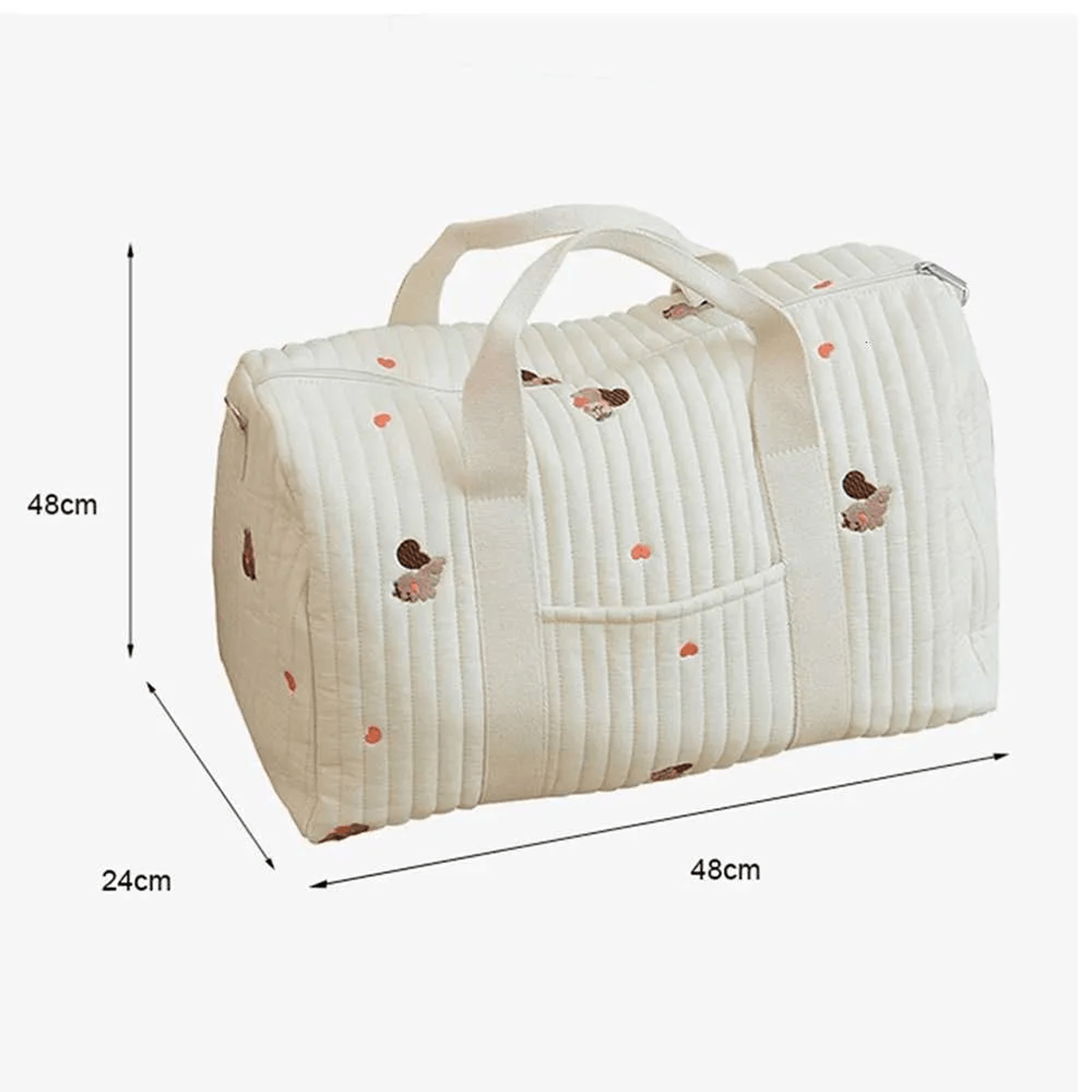 Large Maternity Diaper Bag With Multiple Compartments And Portable Messenger Design 4