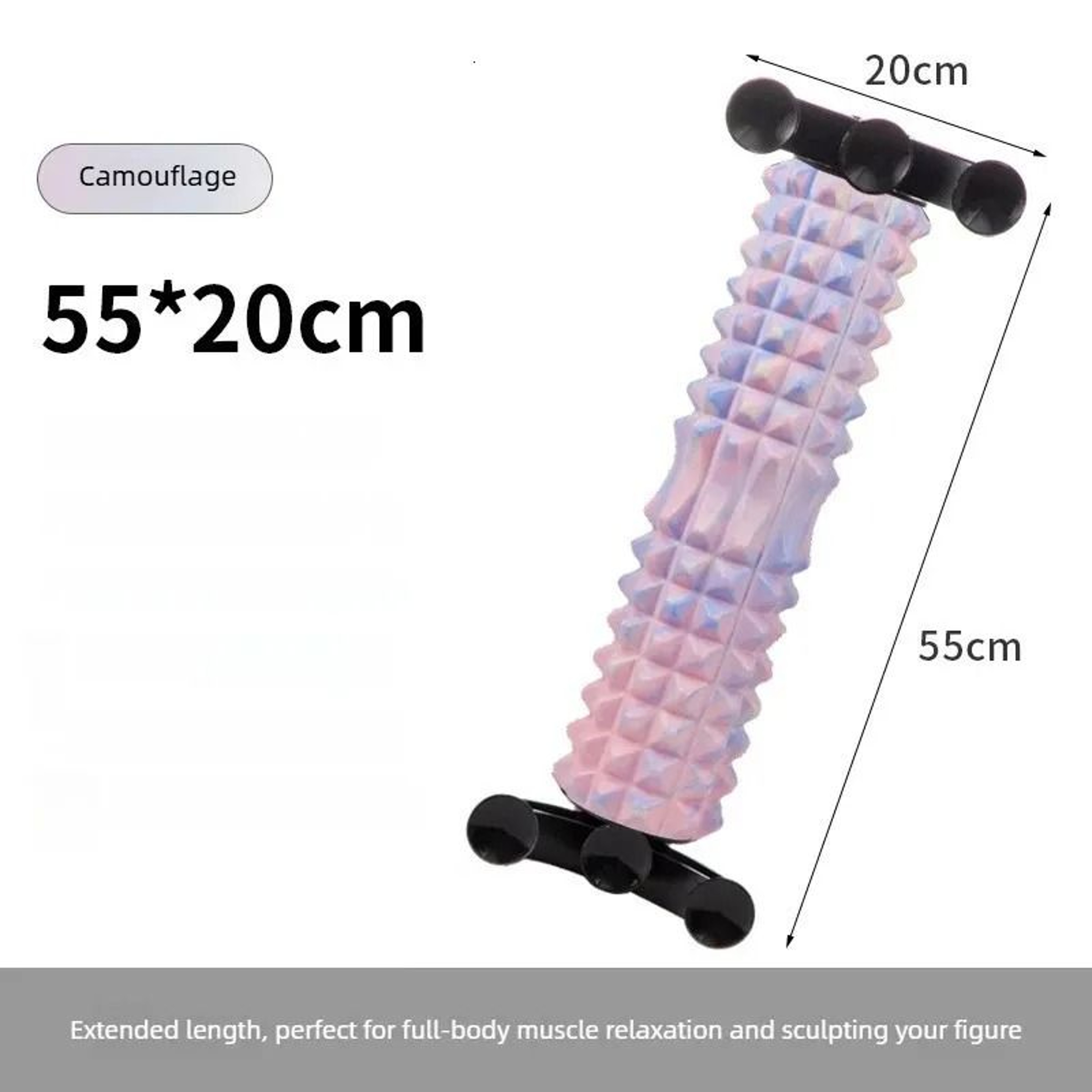 Foam Massage Roller Stick With Suction Stand For Deep Tissue Muscle Massage 2
