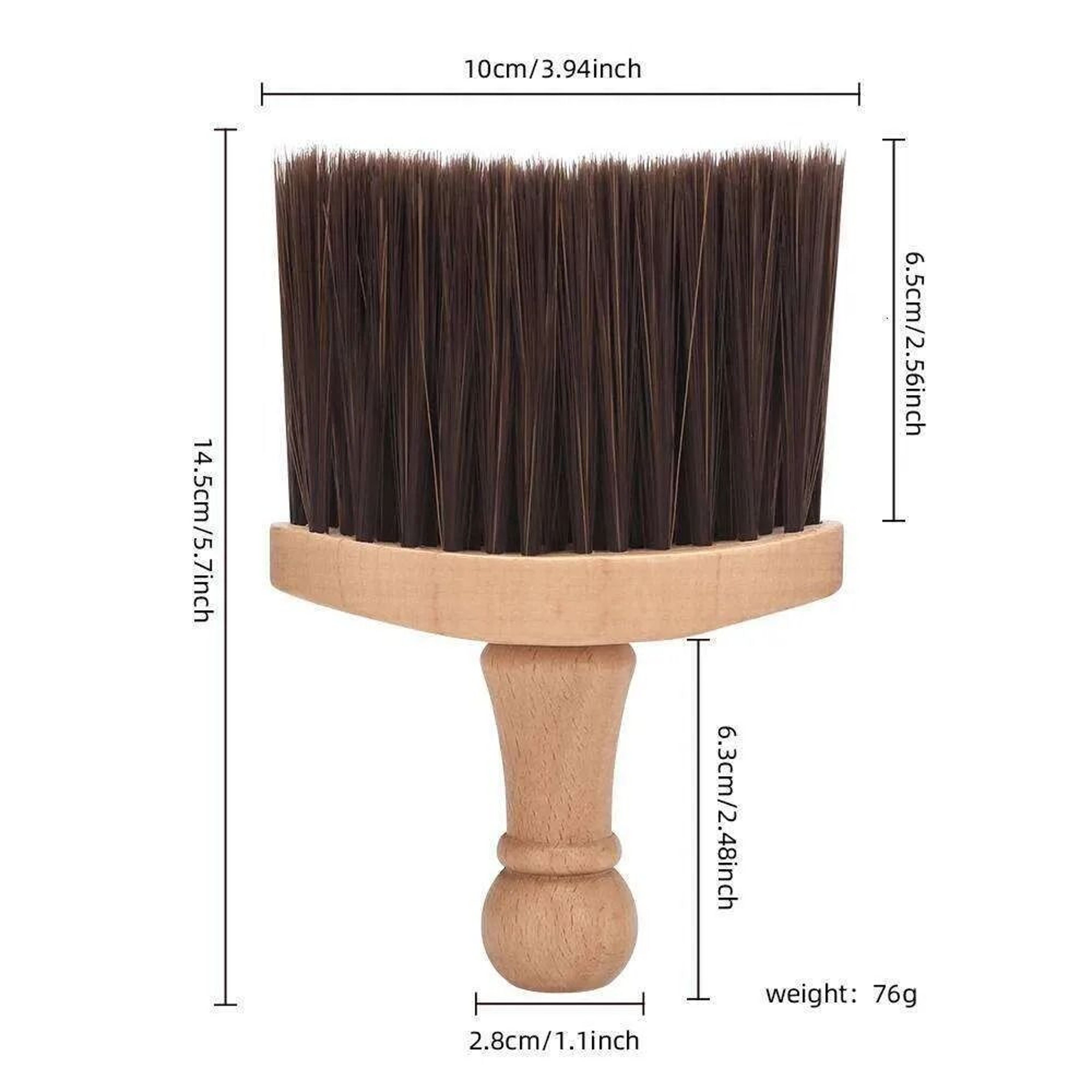 Long Handle Soft Hair Neck Brush For Salon Hair Removal And Face Cleaning 2