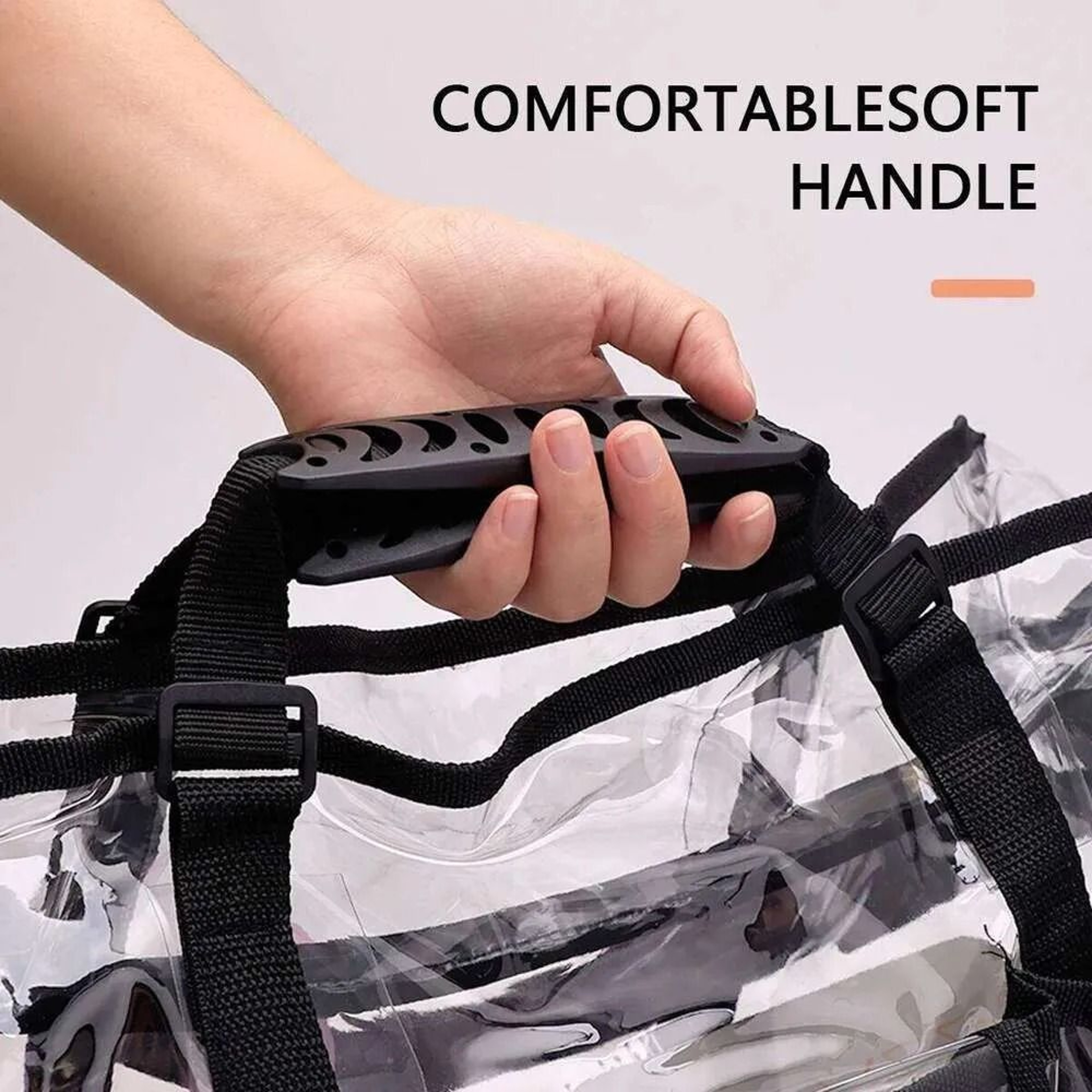 Transparent Salon Makeup Backpack For Hairdressing And Barber Tools 3