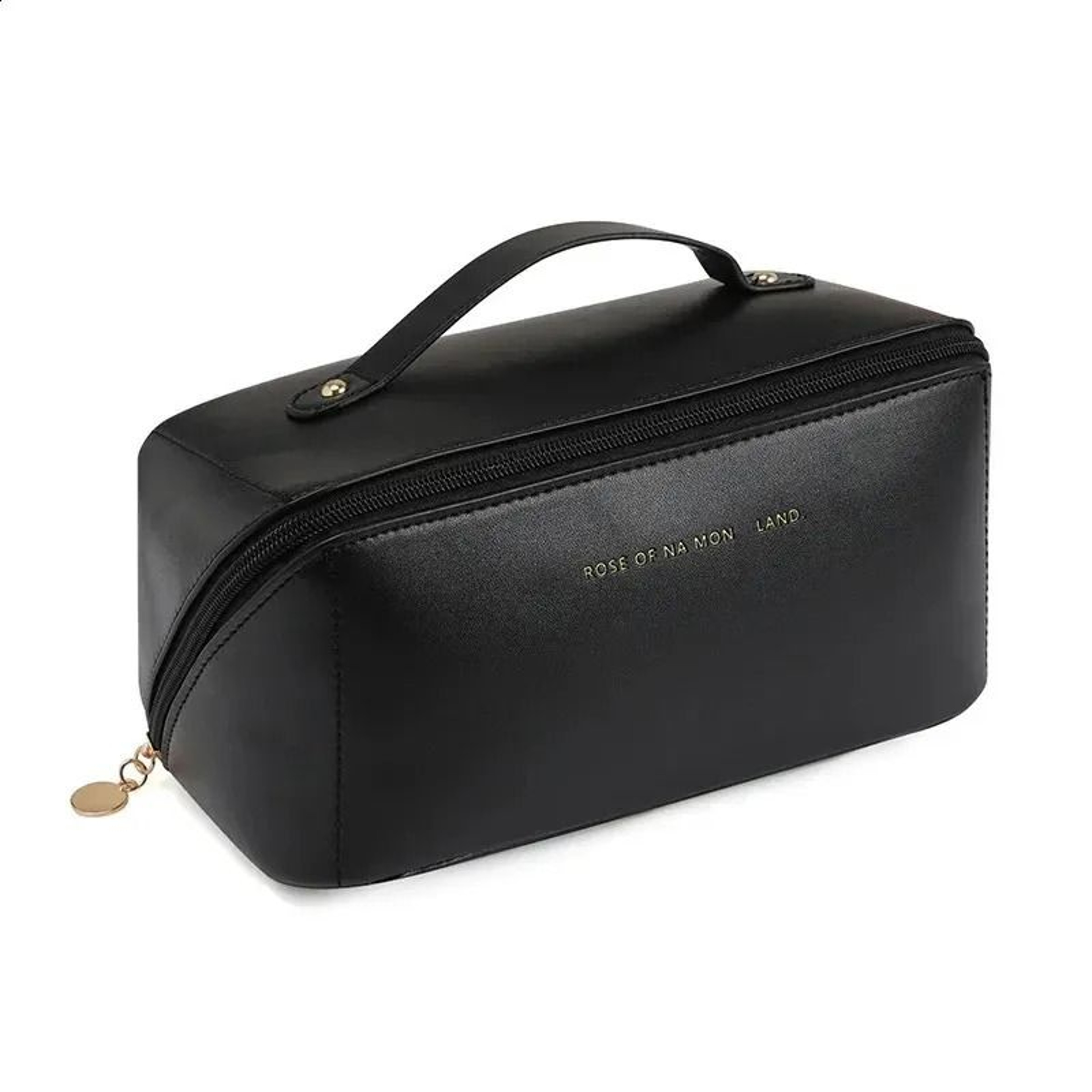 Large Capacity Travel Cosmetic Bag Waterproof PU Makeup And Toiletry Organizer 1