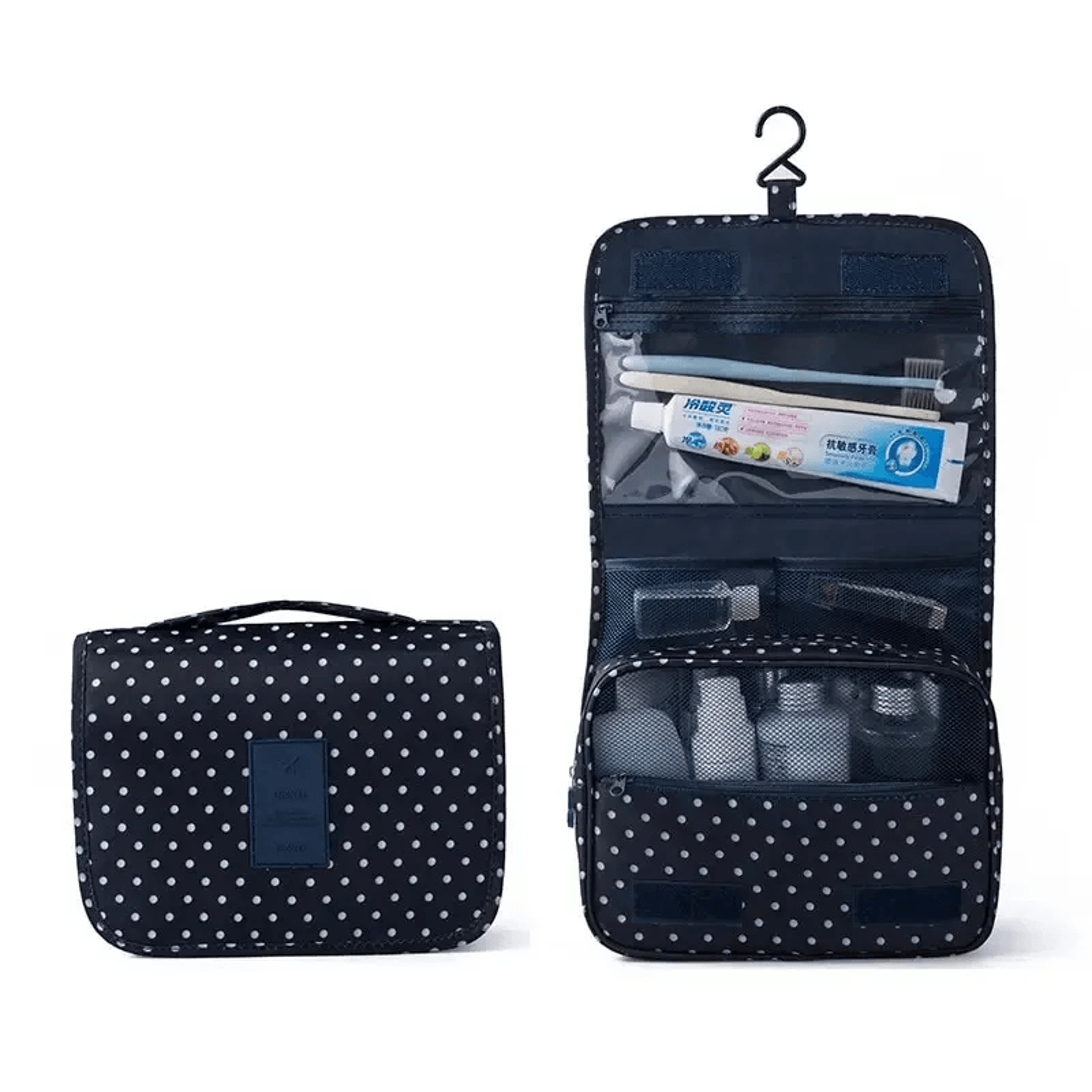 Makeup Bag For Women With Hanging Hooks And Travel Toiletry Organizer 0