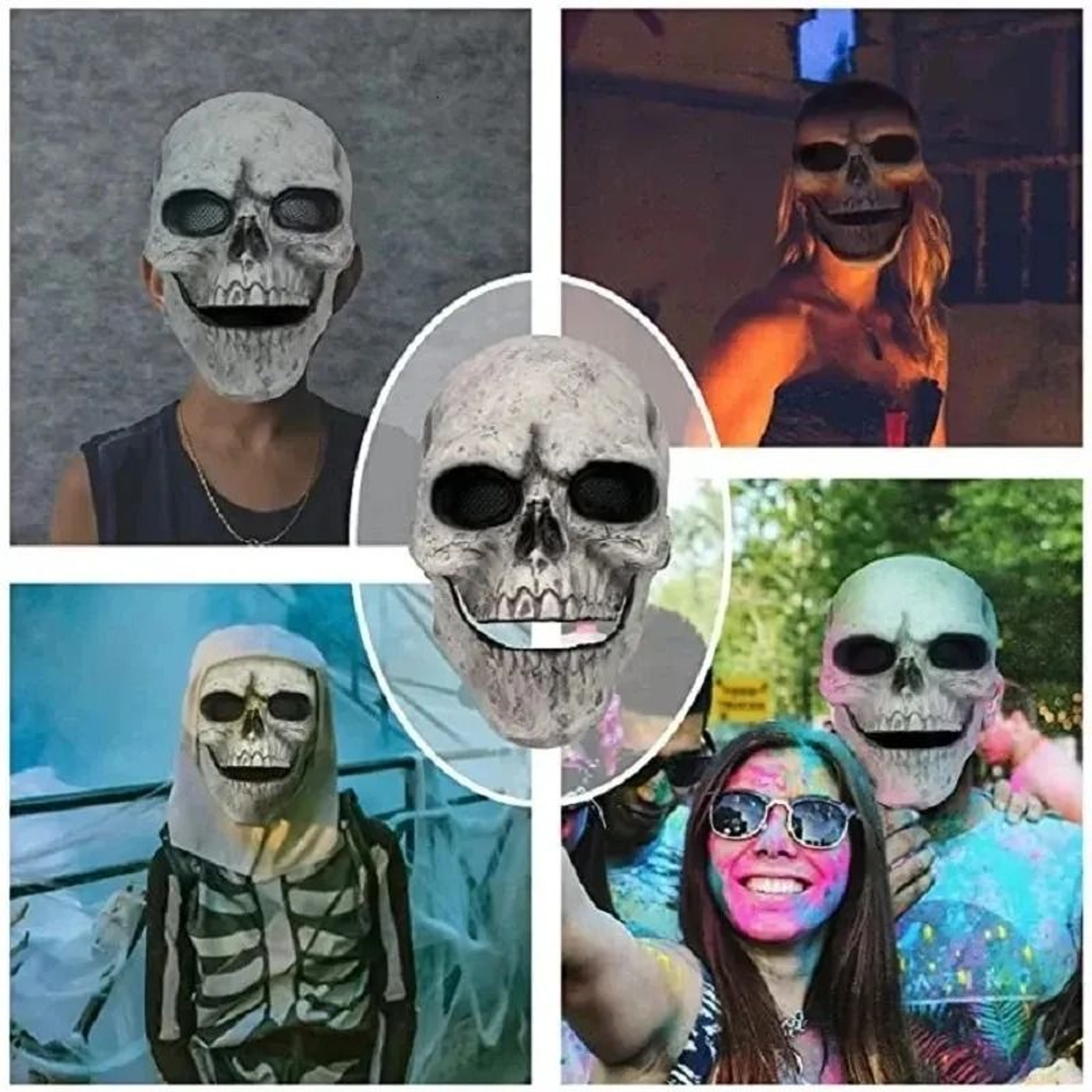 Movable Jaw Full Head Skull Mask For Halloween Horror Cosplay And Costume Parties 2