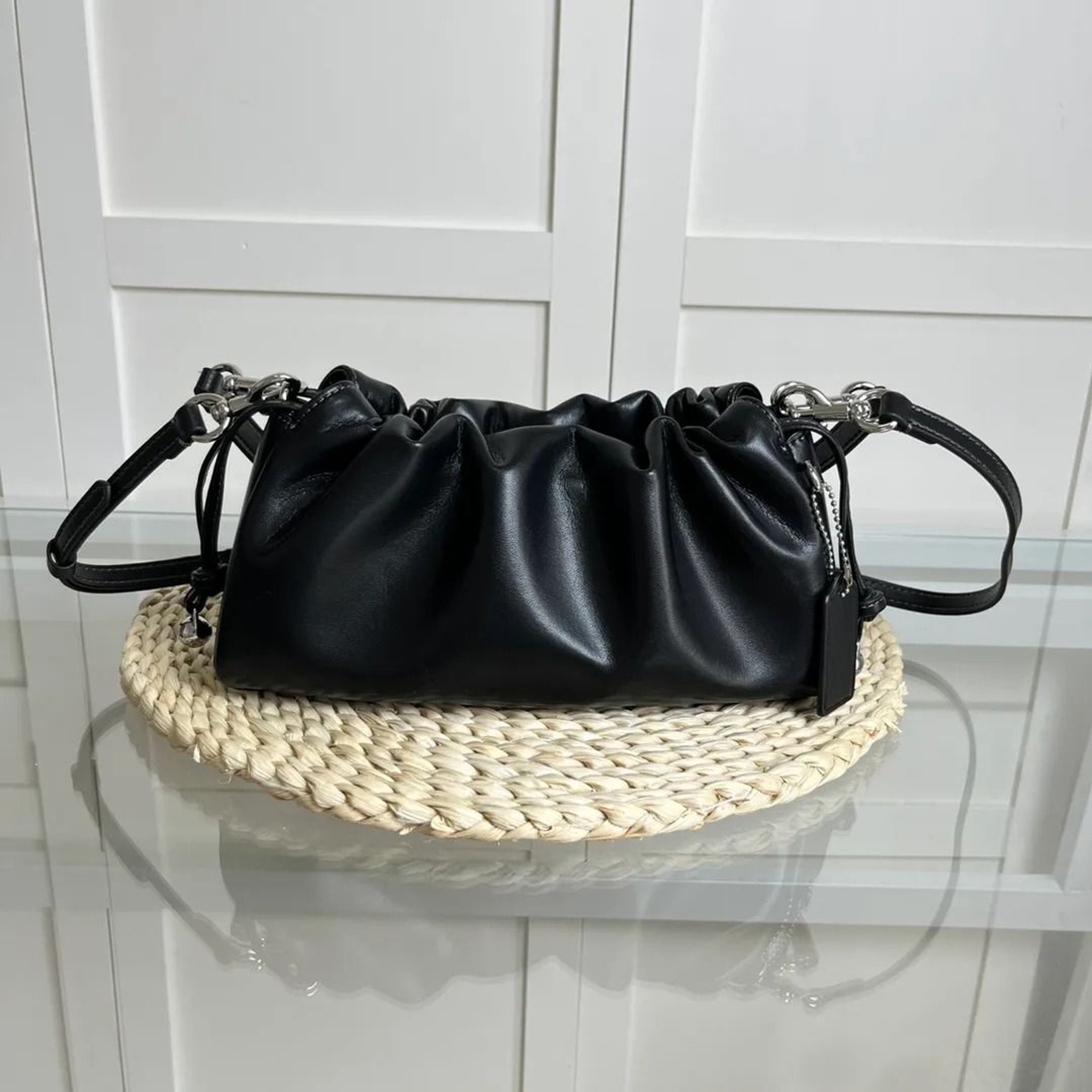 Womens Mini Crossbody Bag With Soft Leather And Adjustable Shoulder Strap 0