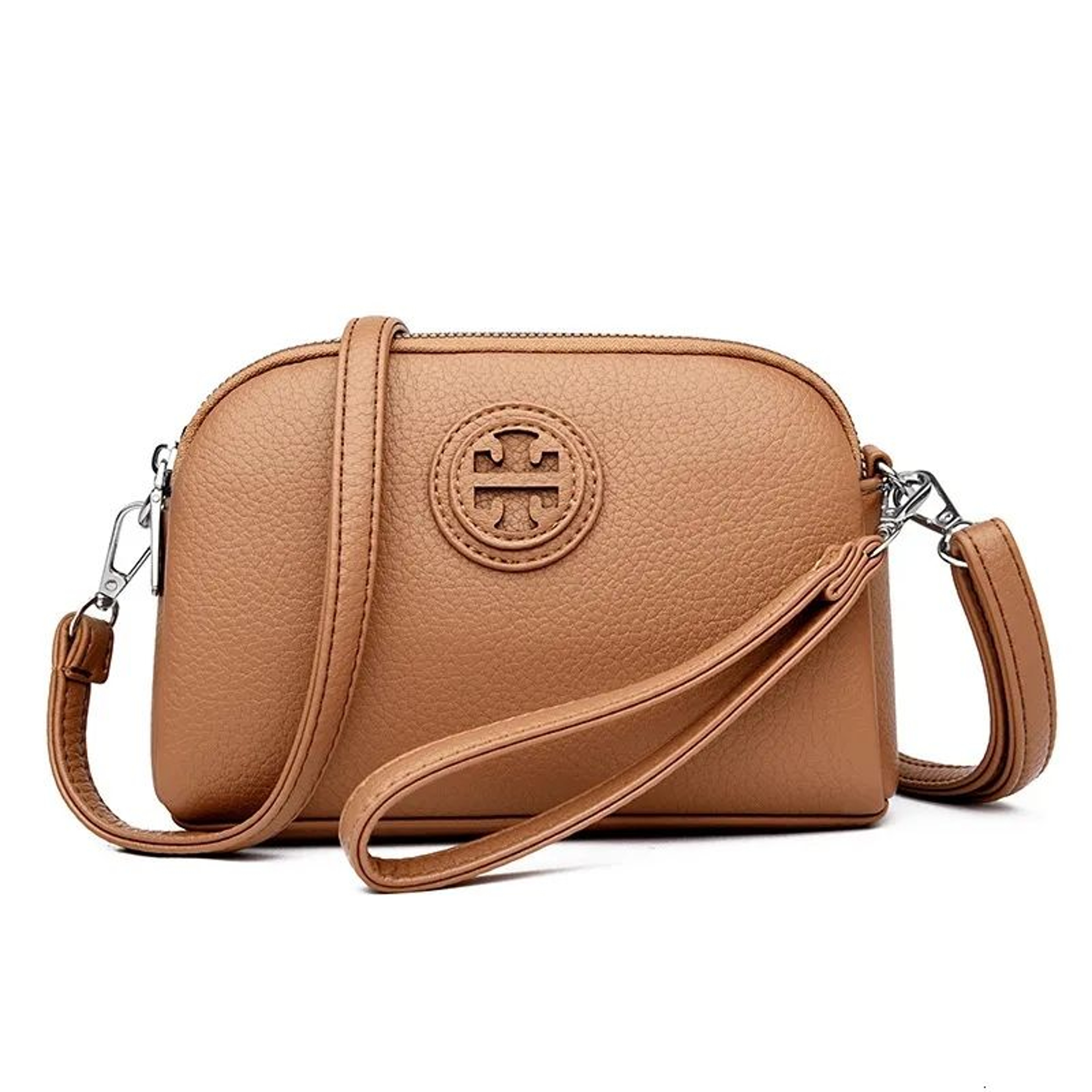 Women Mini Crossbody Handbag With MultiLayer Design And Soft Leather Style 3