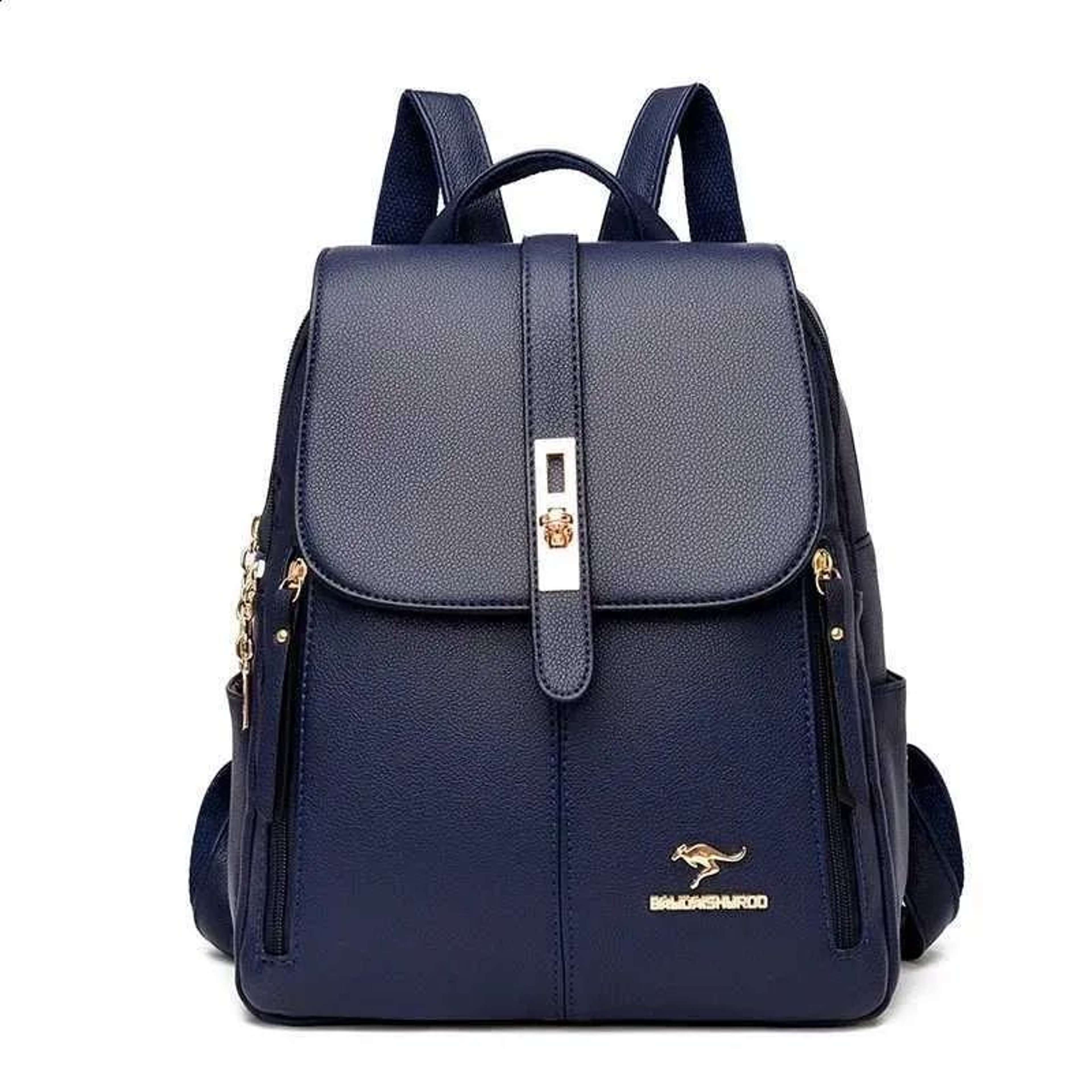 Womens Vintage Leather Backpack Large Capacity School Bag And Travel Rucksack 0