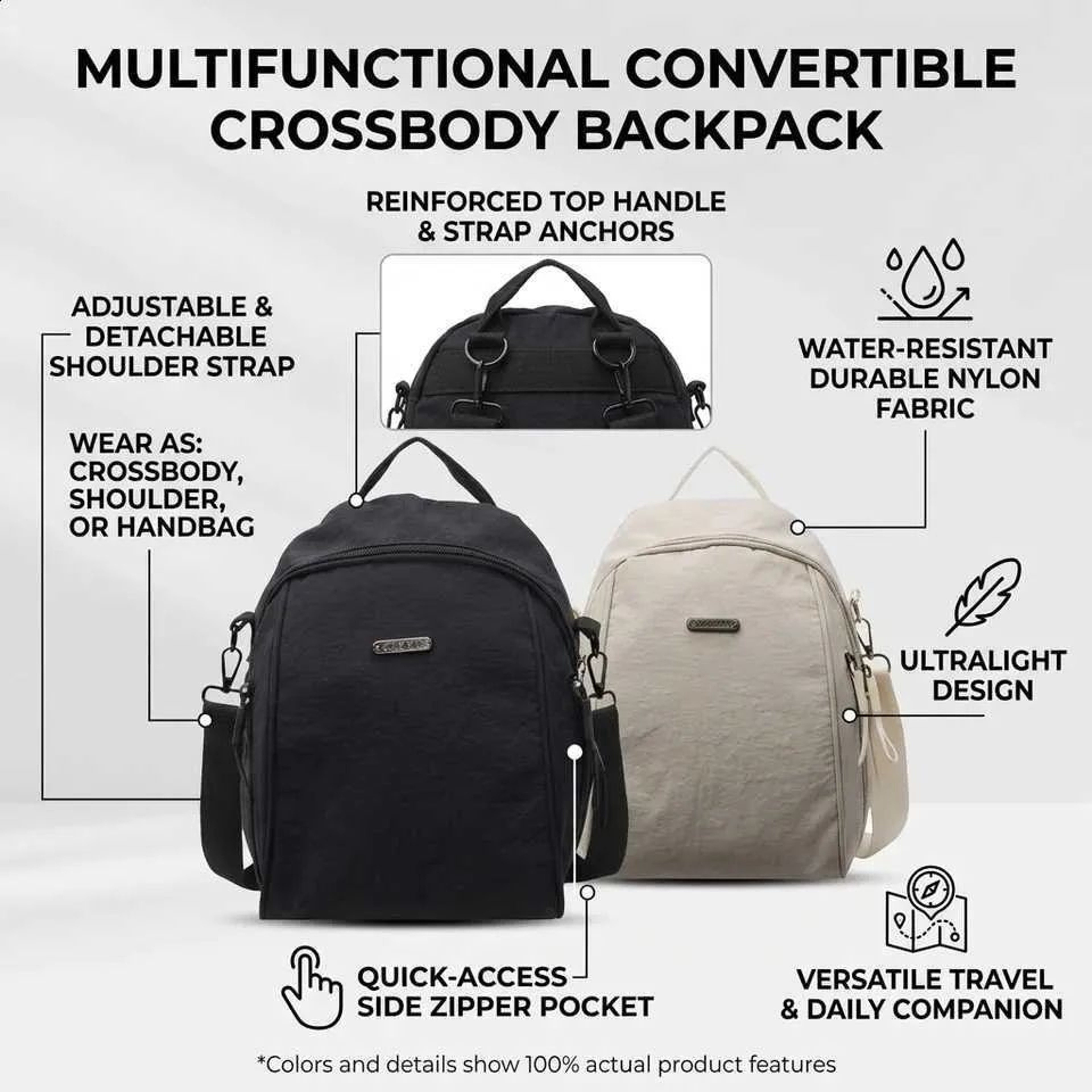 Womens Lightweight Large Capacity Backpack With KoreanInspired Design 2