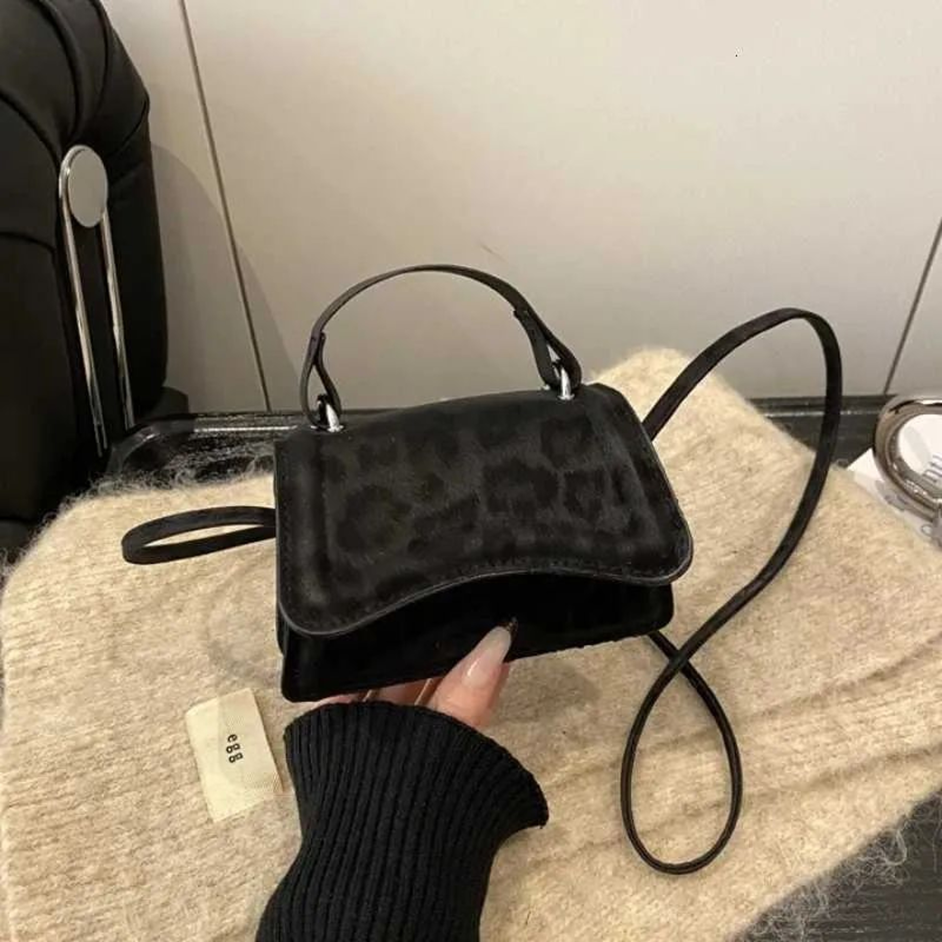 Mini Leopard Print Crossbody Bag For Women Casual Square Shoulder Handbag 0