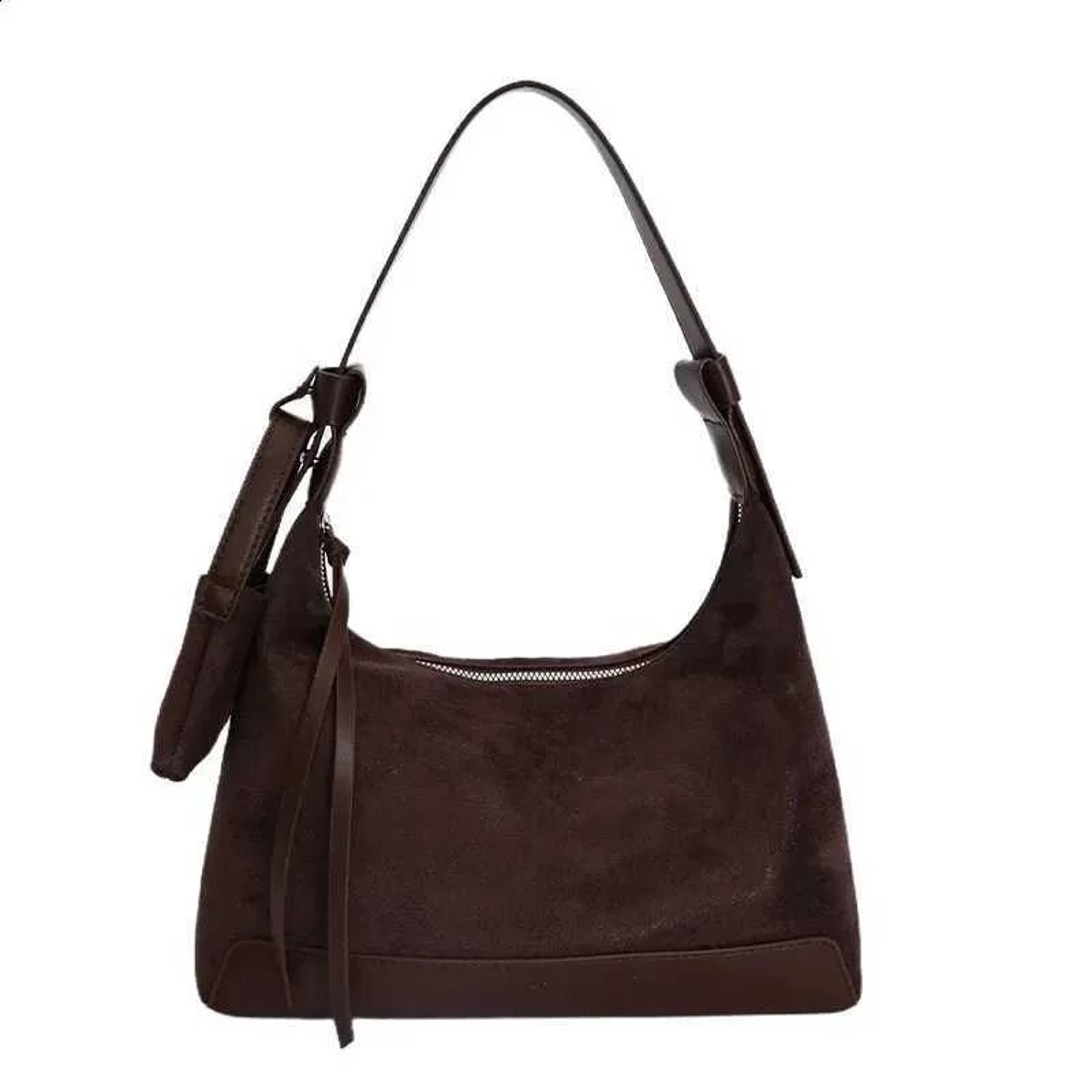 Womens Patchwork Shoulder Bag PU Leather And Faux Suede Crossbody Hobo Handbag 4