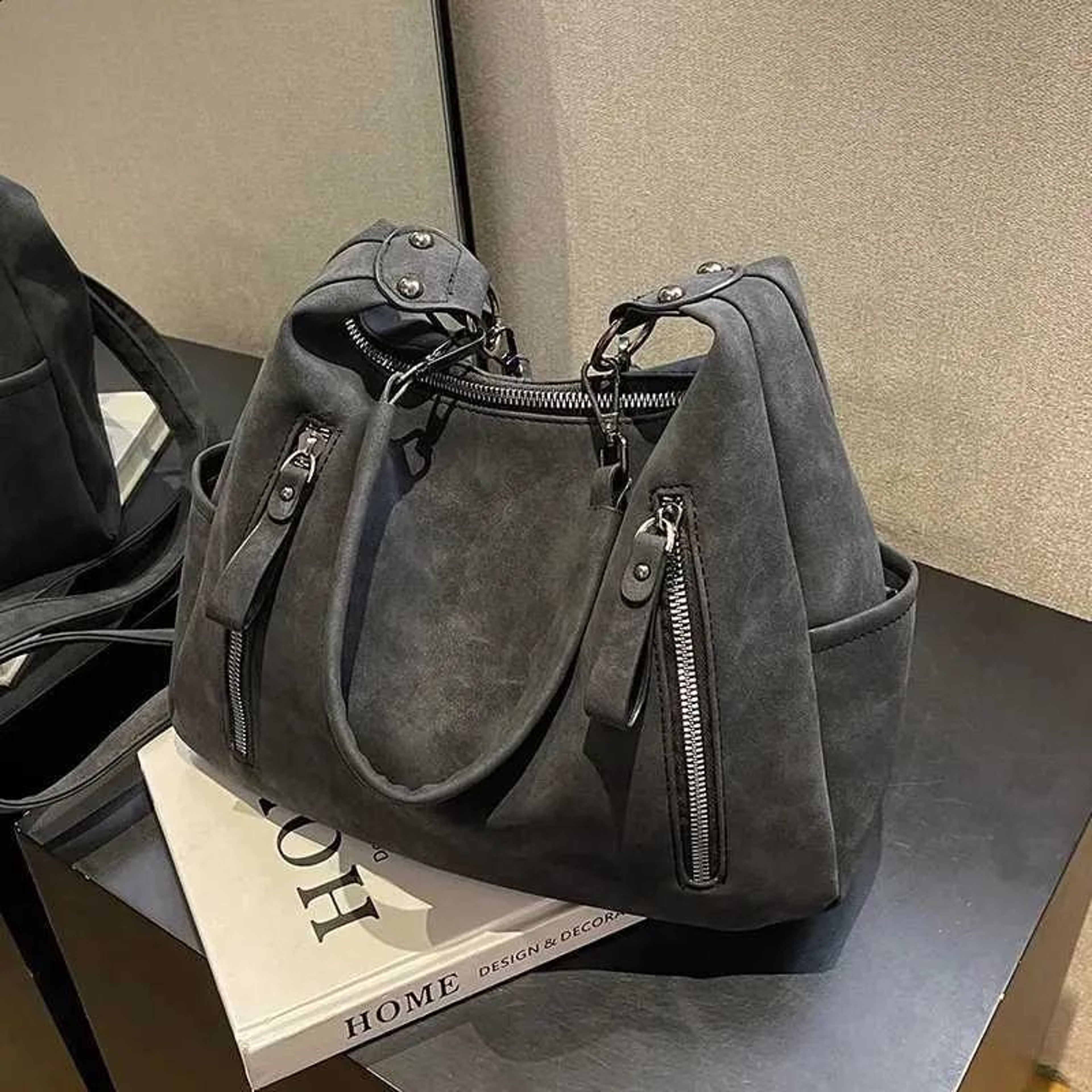 Womens Retro Matte PU Leather Crossbody Hobo Bag With Large Capacity 0