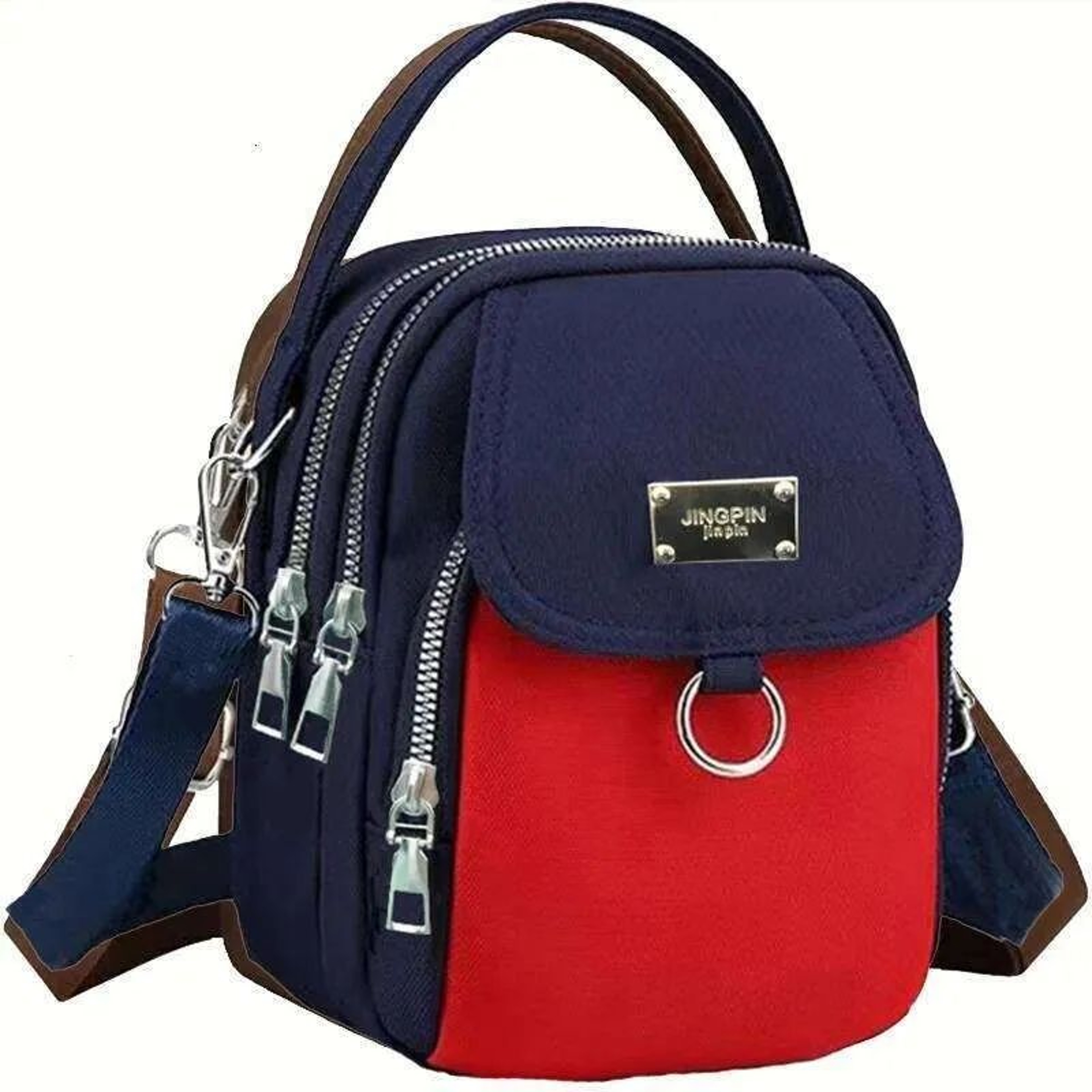 Unisex WaterResistant Travel Backpack With MultiLayer Pockets And Crossbody Straps 3