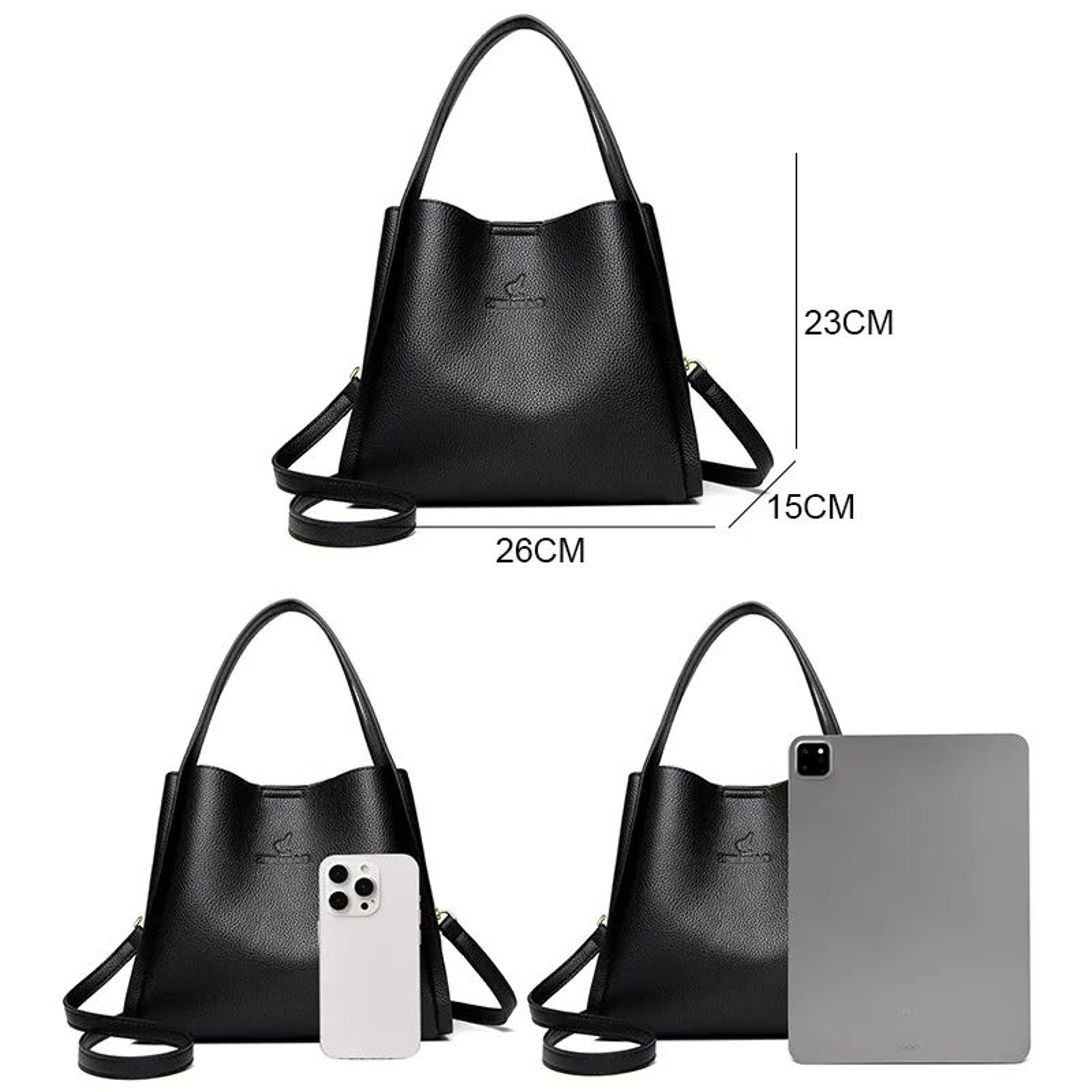 Genuine Leather Tote Bag For Women Luxury Crossbody Handbag 7