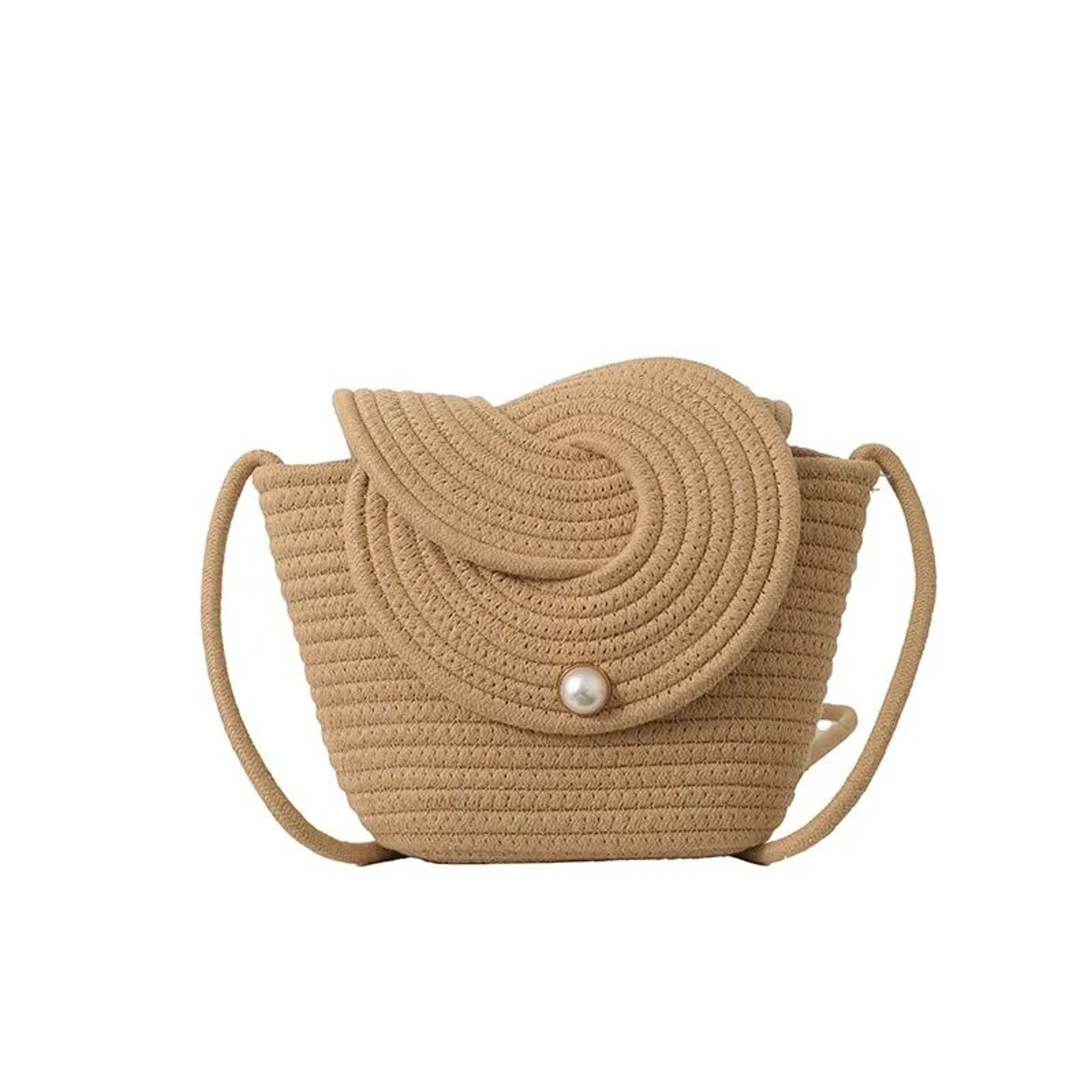 Handmade Woven Beach Bag For Women Shoulder And Crossbody Summer Purse 2