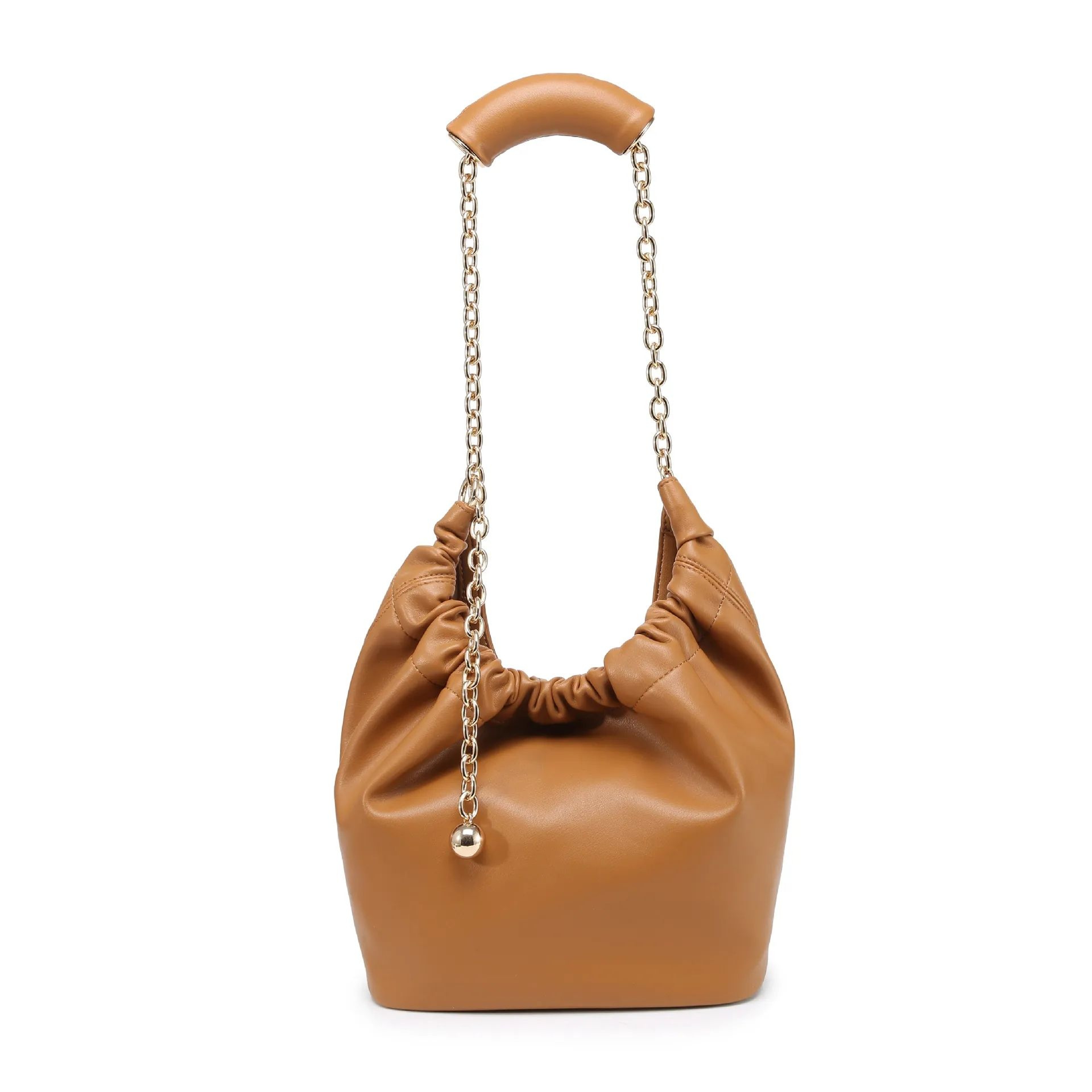Genuine Leather Womens Shoulder Bag With Chain Strap And Large Capacity 1