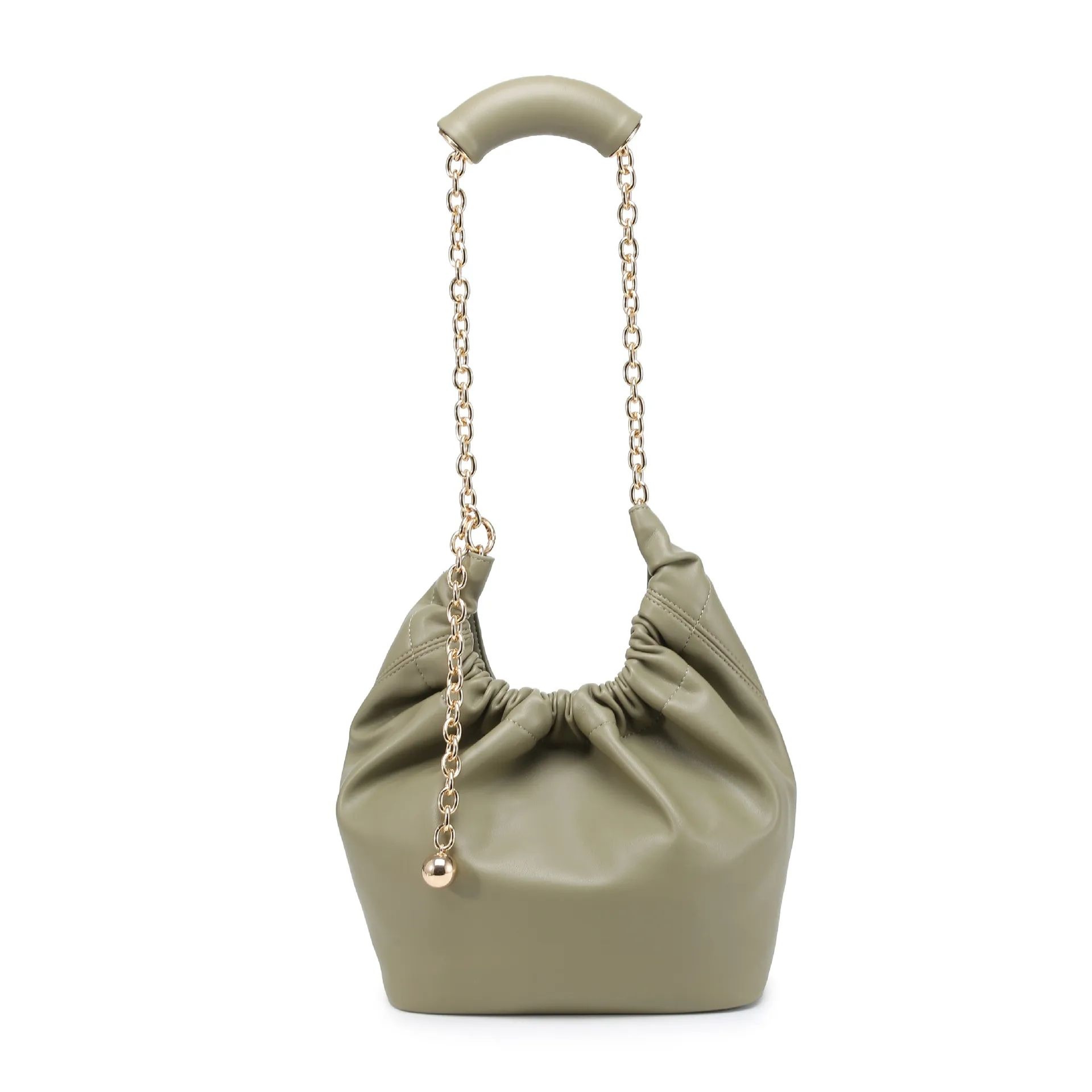 Genuine Leather Womens Shoulder Bag With Chain Strap And Large Capacity 2