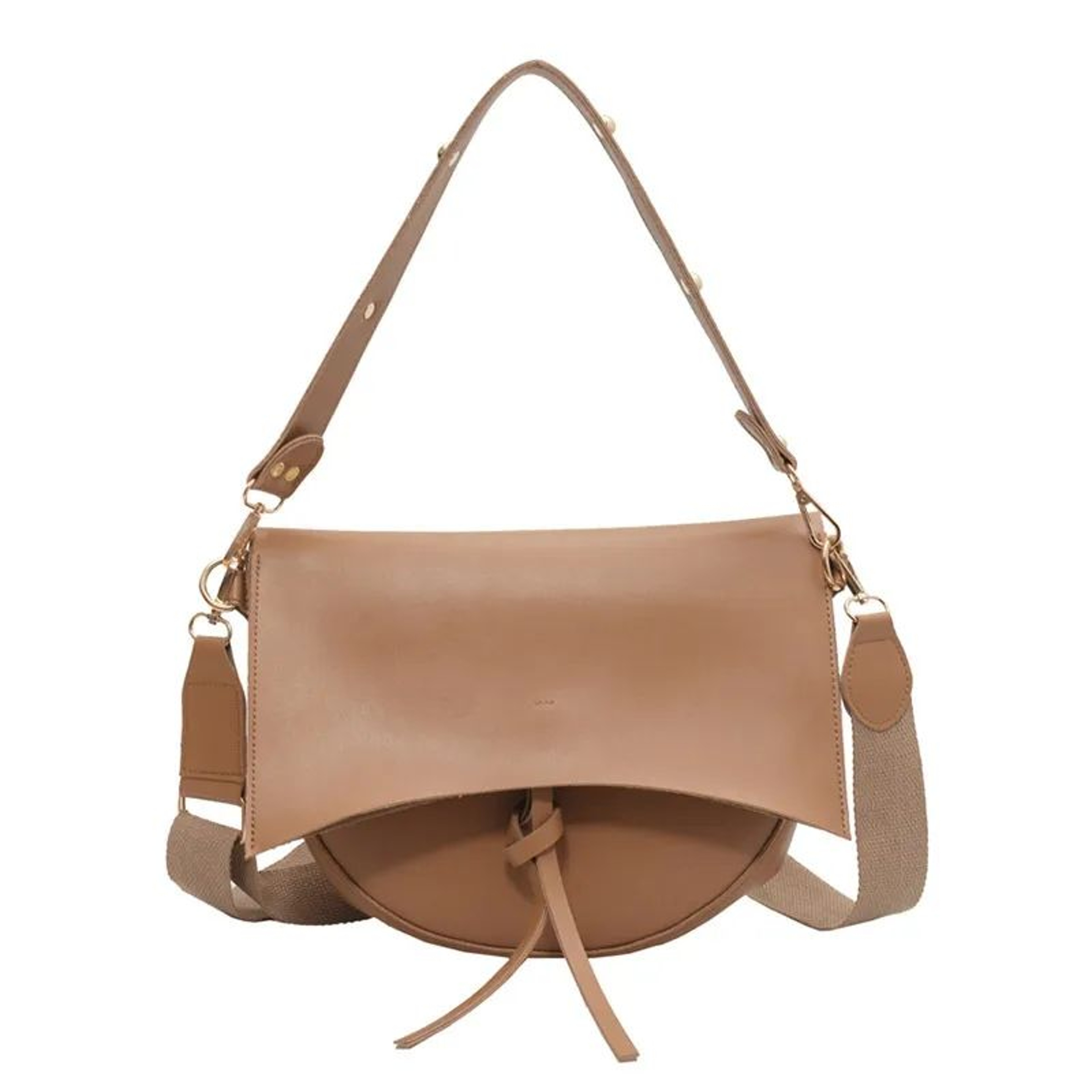 Women Retro Saddle Crossbody Bag With Adjustable Strap  Solid Color Commuter Purse 1