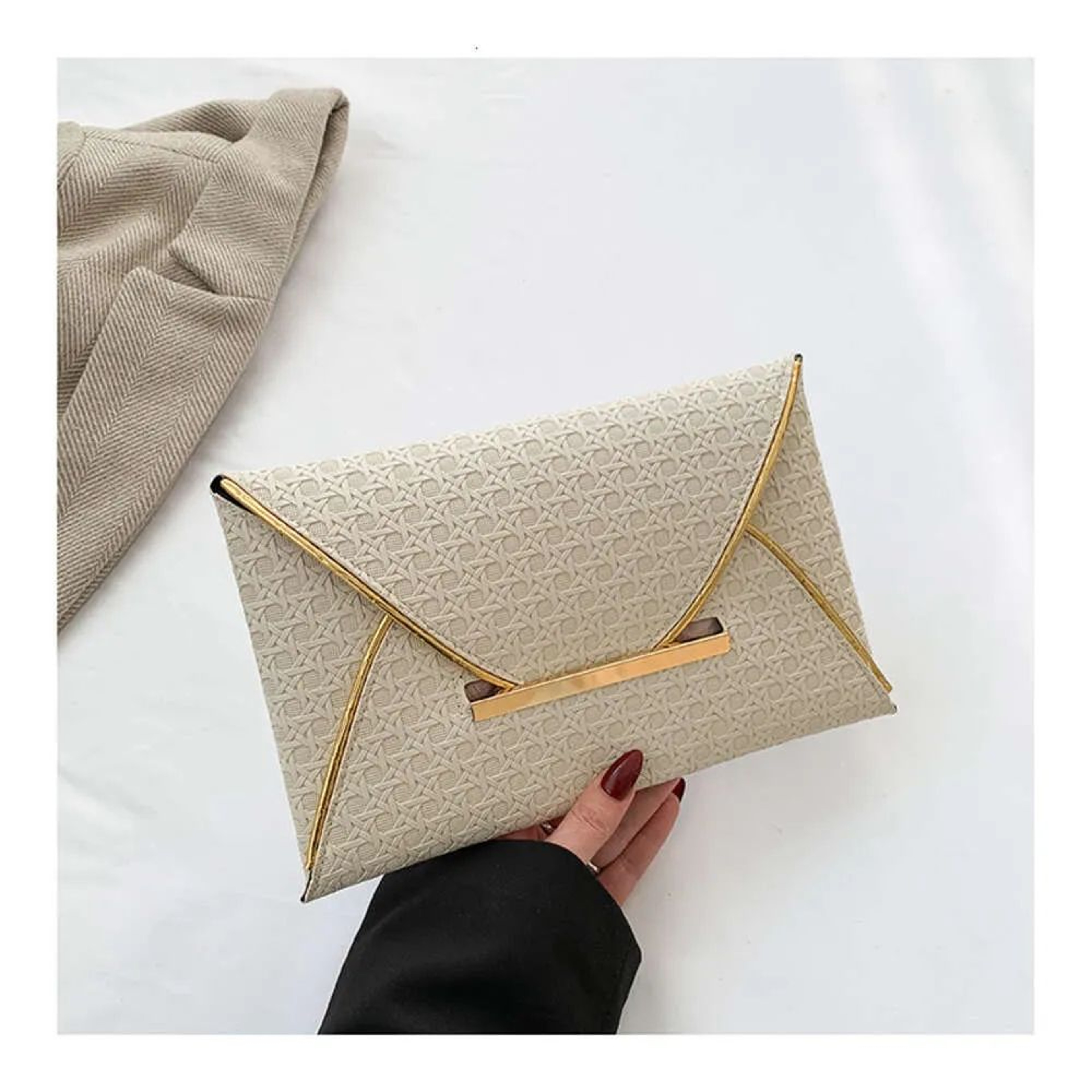 Small Envelope Shoulder Bag For Women Lightweight Minimalist Handbag 0