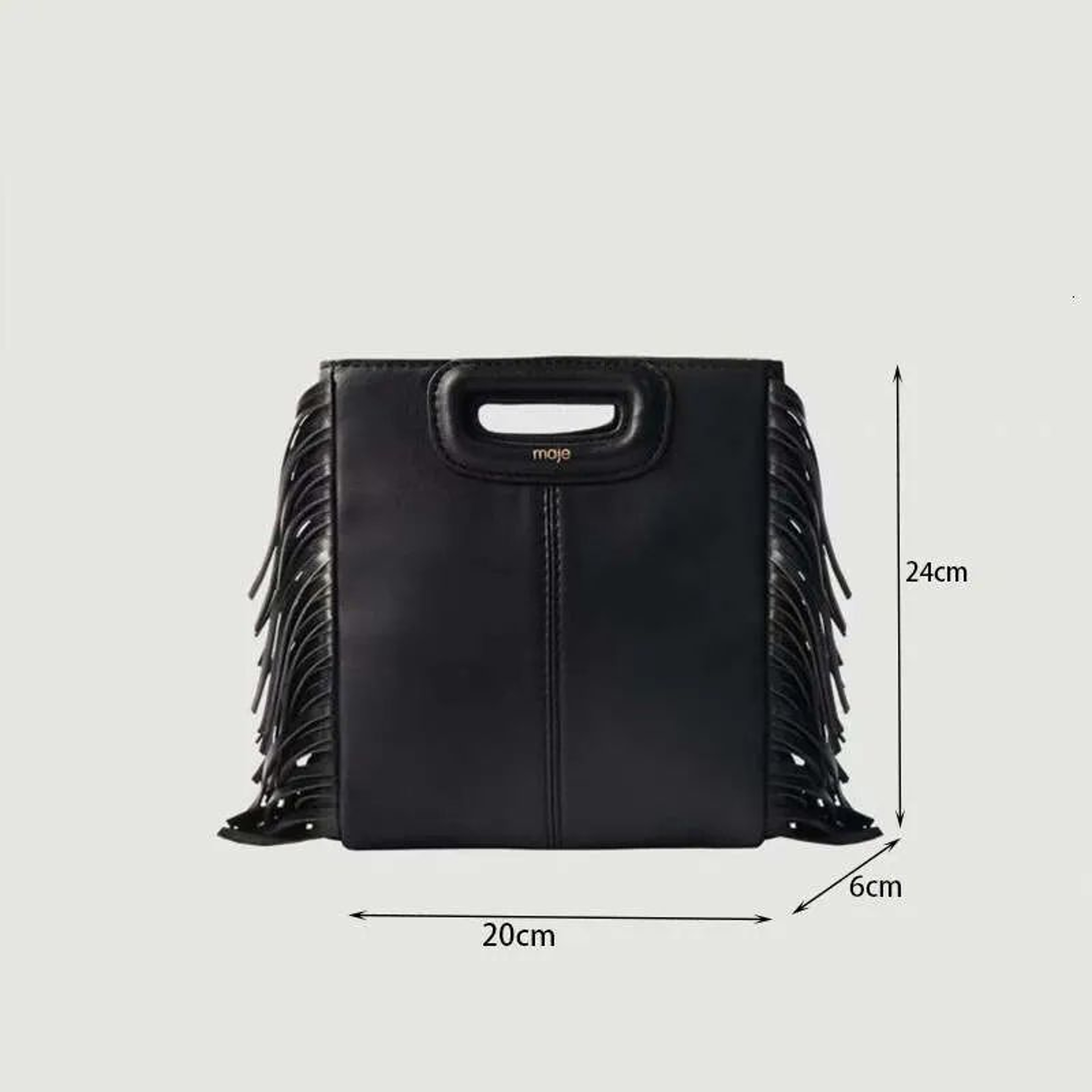 Women Black PU Leather Crossbody Shoulder Bag With Large Capacity 1