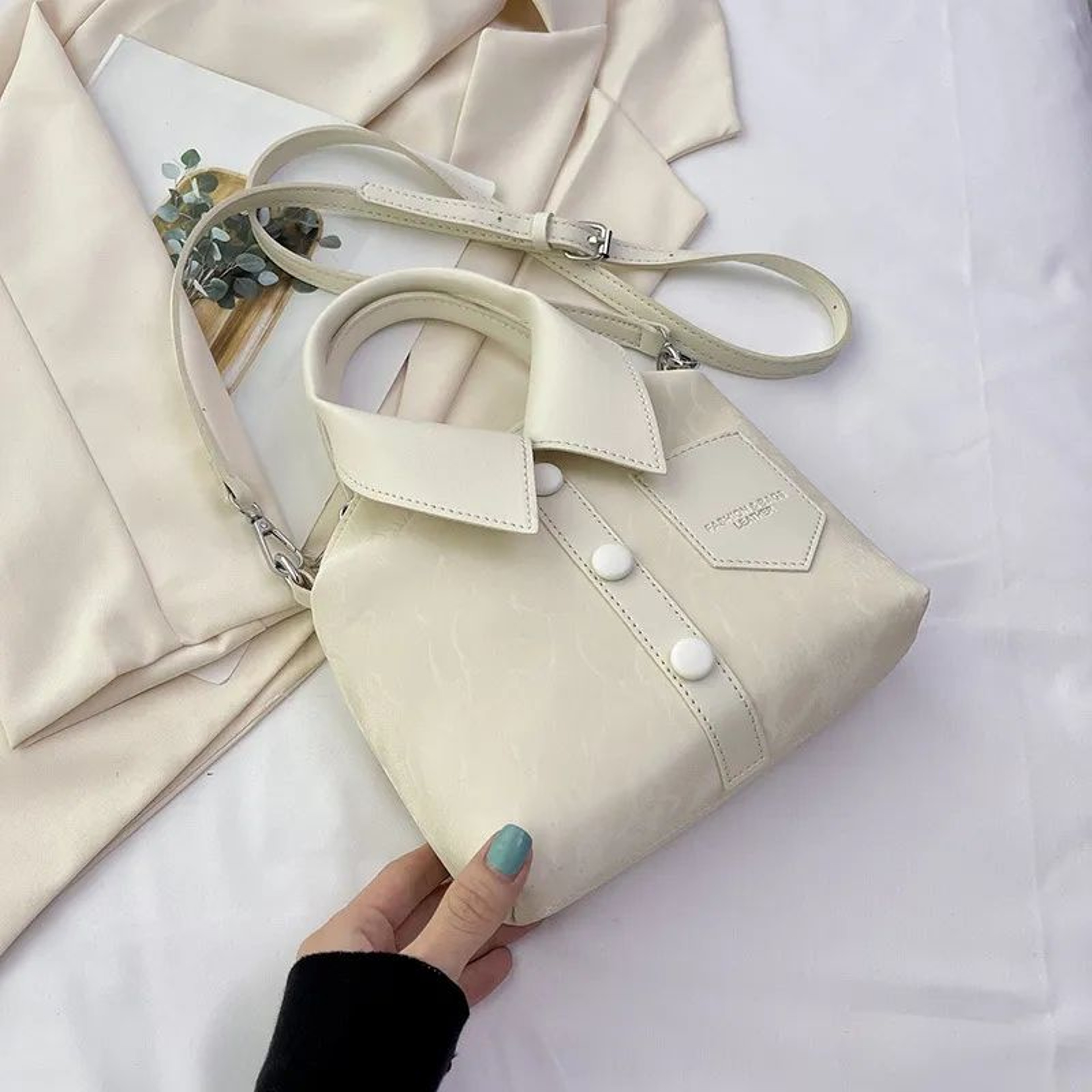 Womens ShirtStyle Crossbody Bag Chic Fashion Shoulder Handbag 1