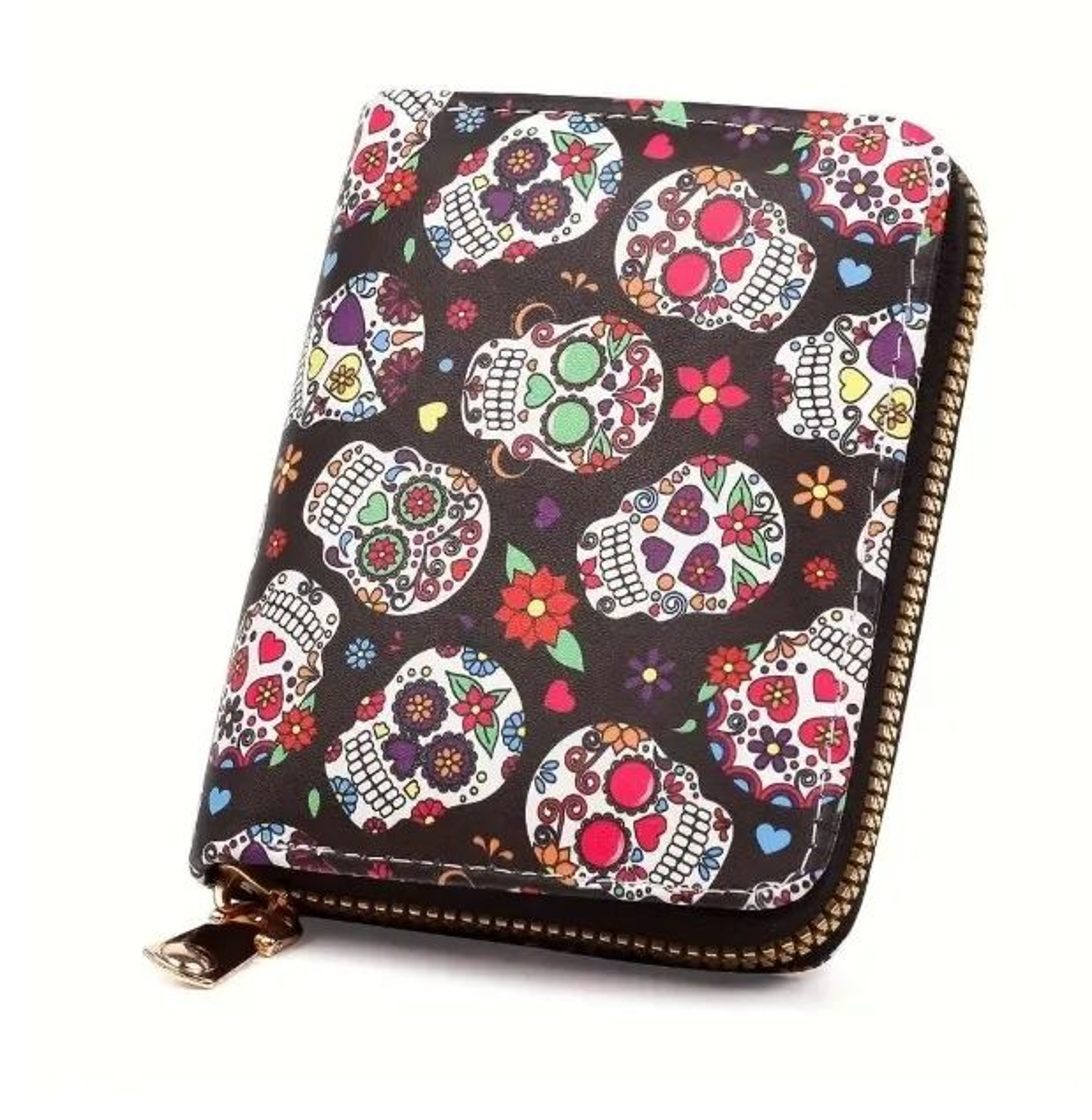 Halloween Skeleton Purse With Colorful Skull Design For Women 1