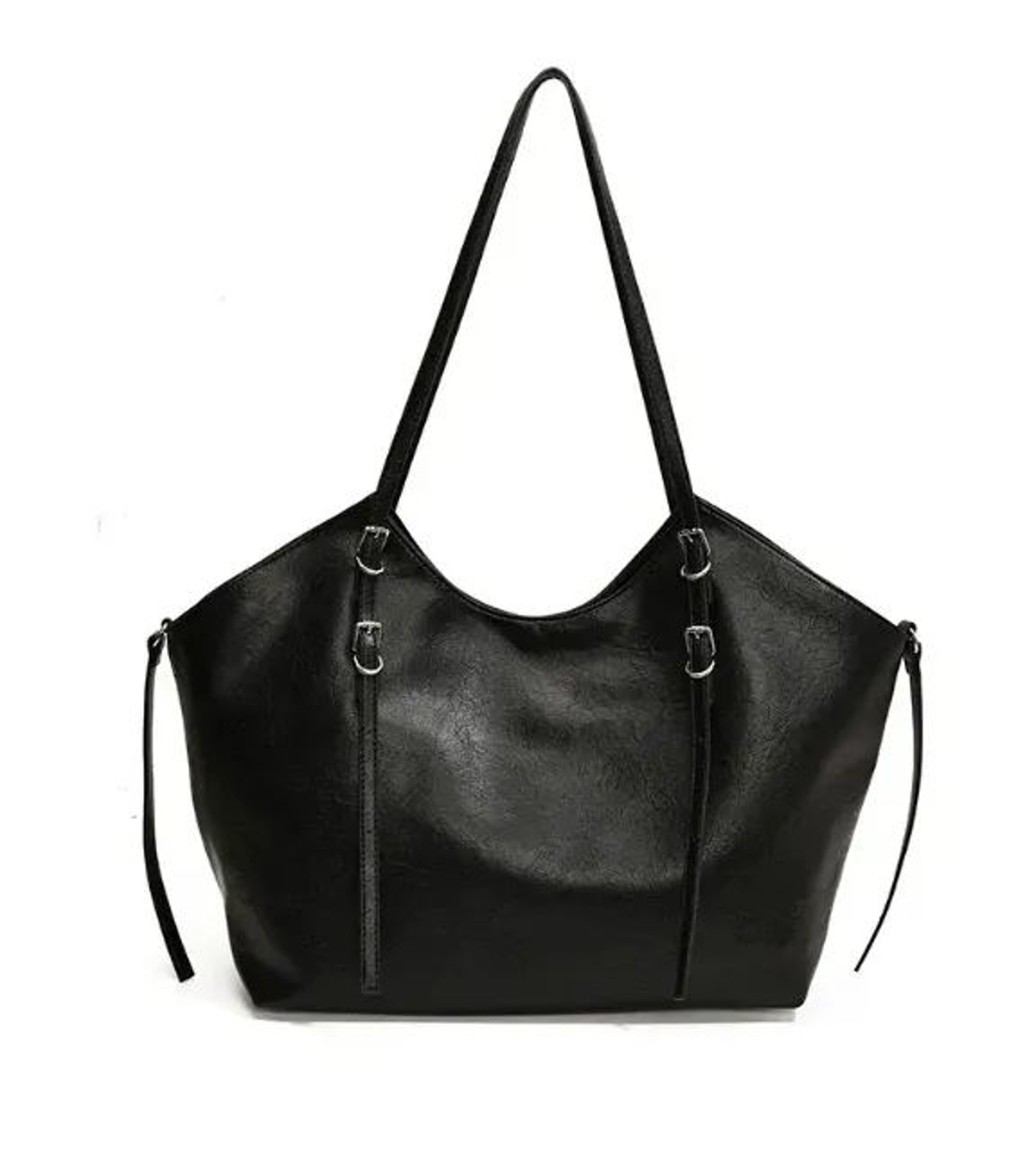 Women PU Leather Shoulder Bag With Adjustable Buckle Strap And Western Style 0